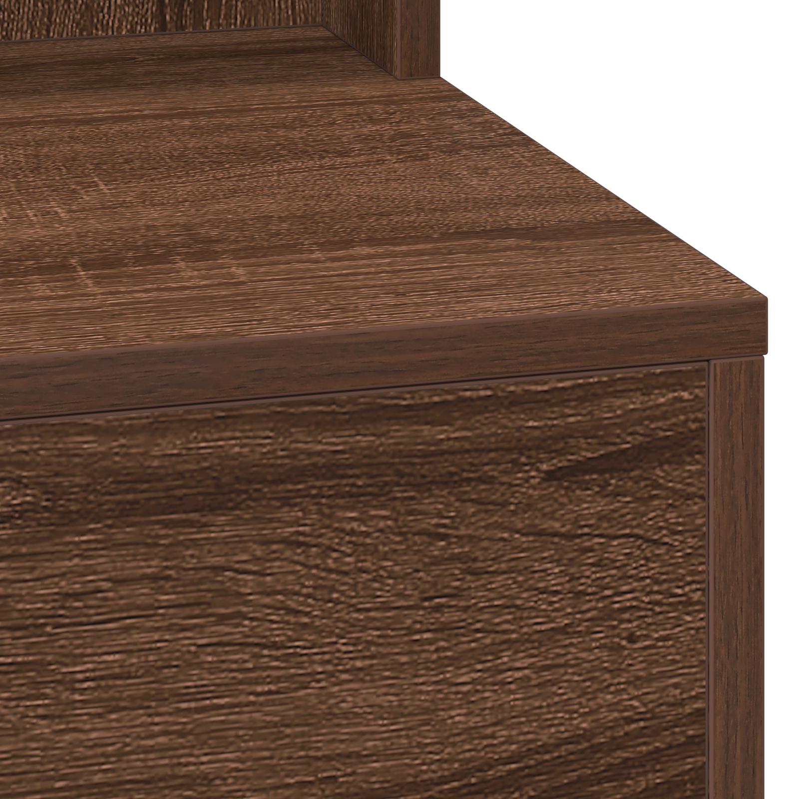 Makeup Table with LED Lights in Brown Oak - 100 x 41 x 135 cm - Image 7