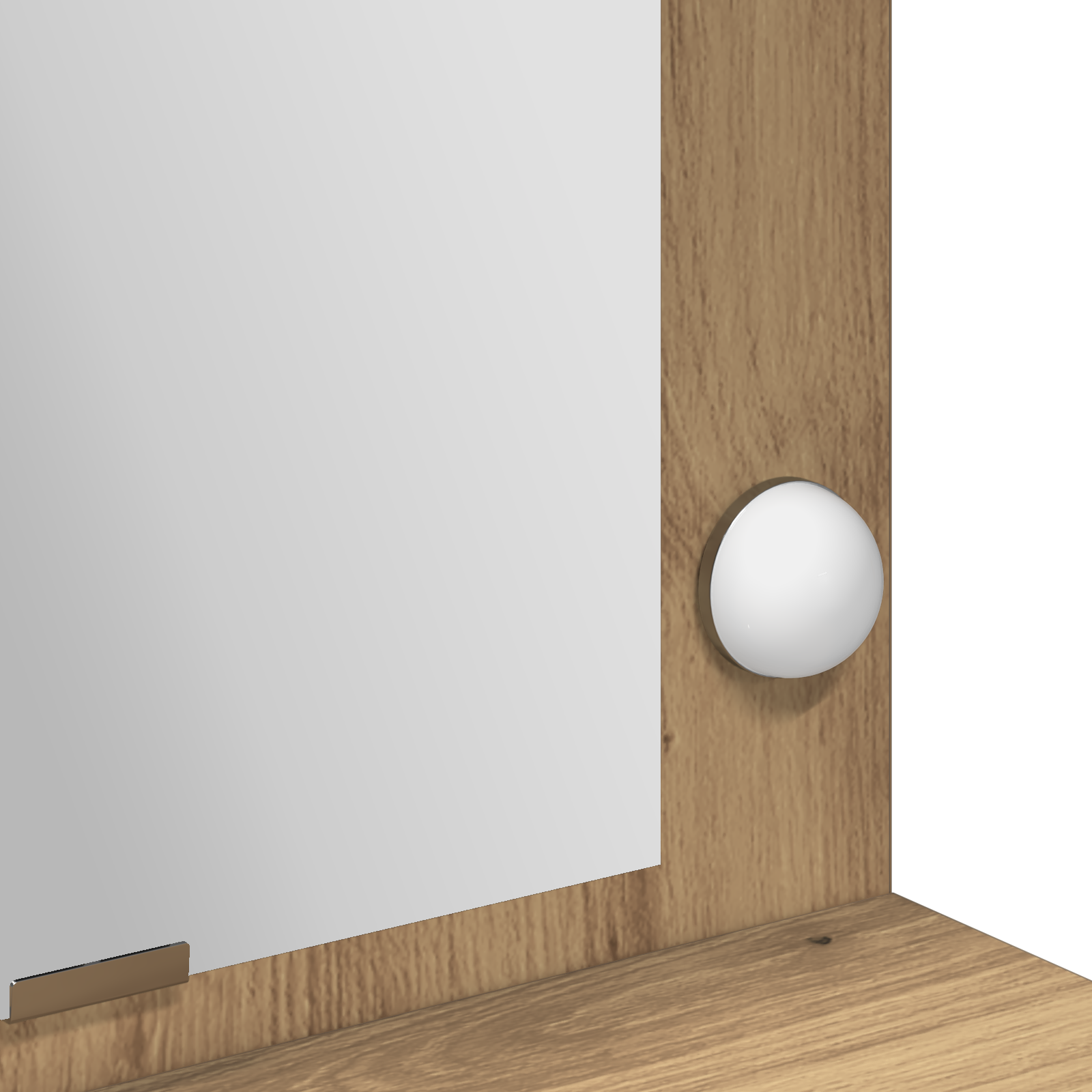 Makeup Table with LED Lights in Artisan Oak, 100x41x135 cm - Image 8