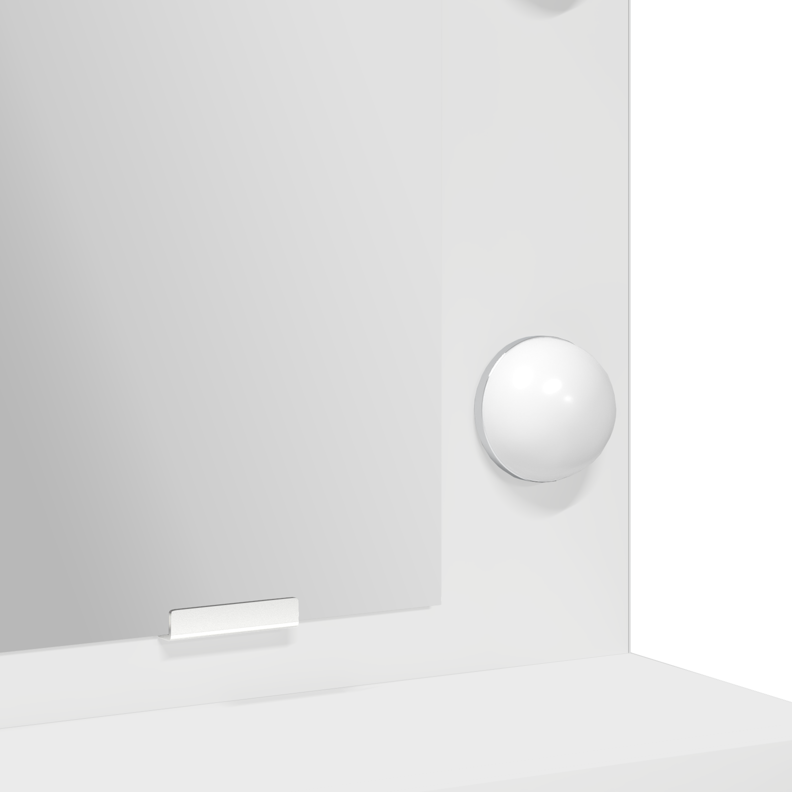 White Dressing Table with LED Lights - 79x41x135 cm - Image 8