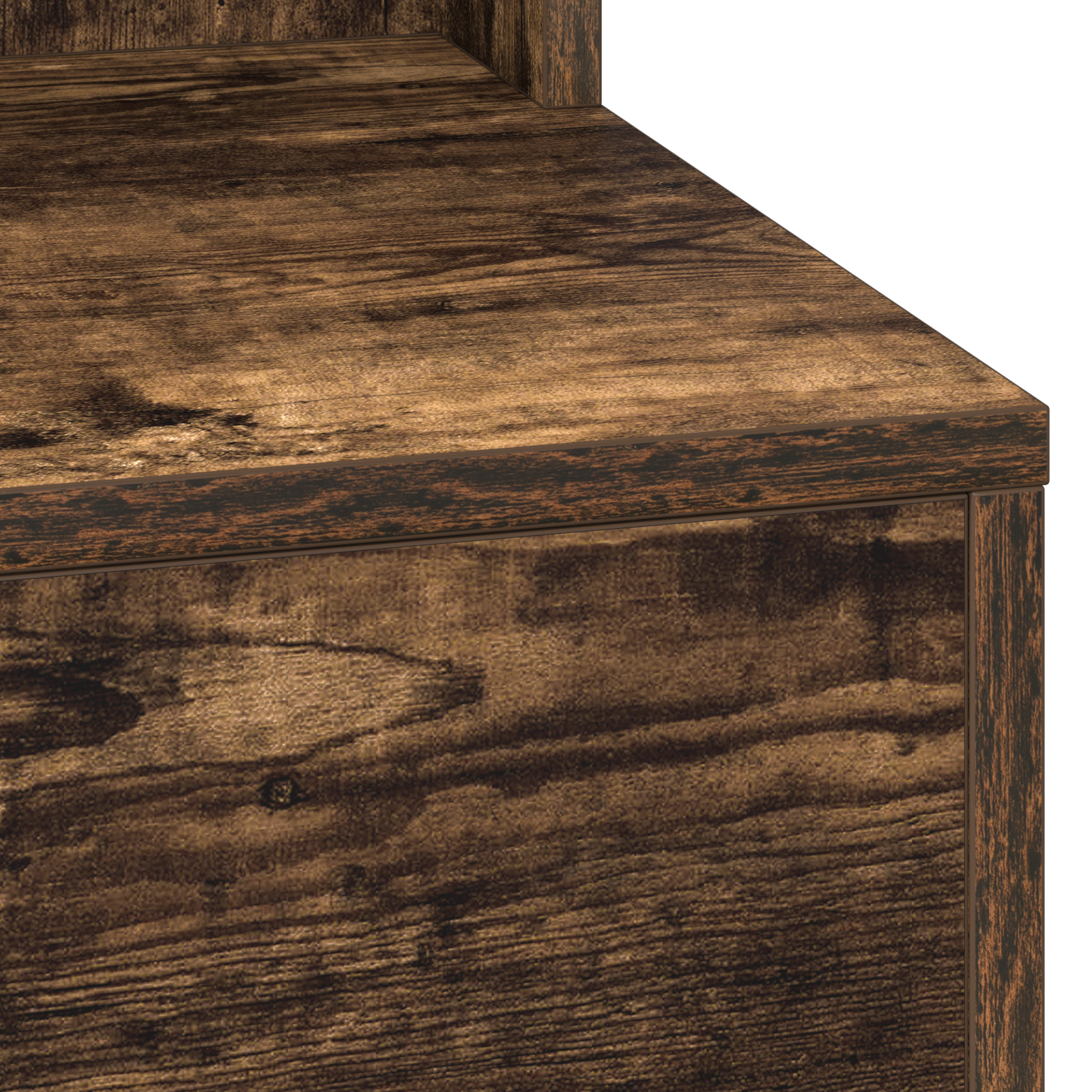 Vanity Table Smoked Oak Engineered Wood 75.5 x 41 x 135 cm Mirror - Image 7