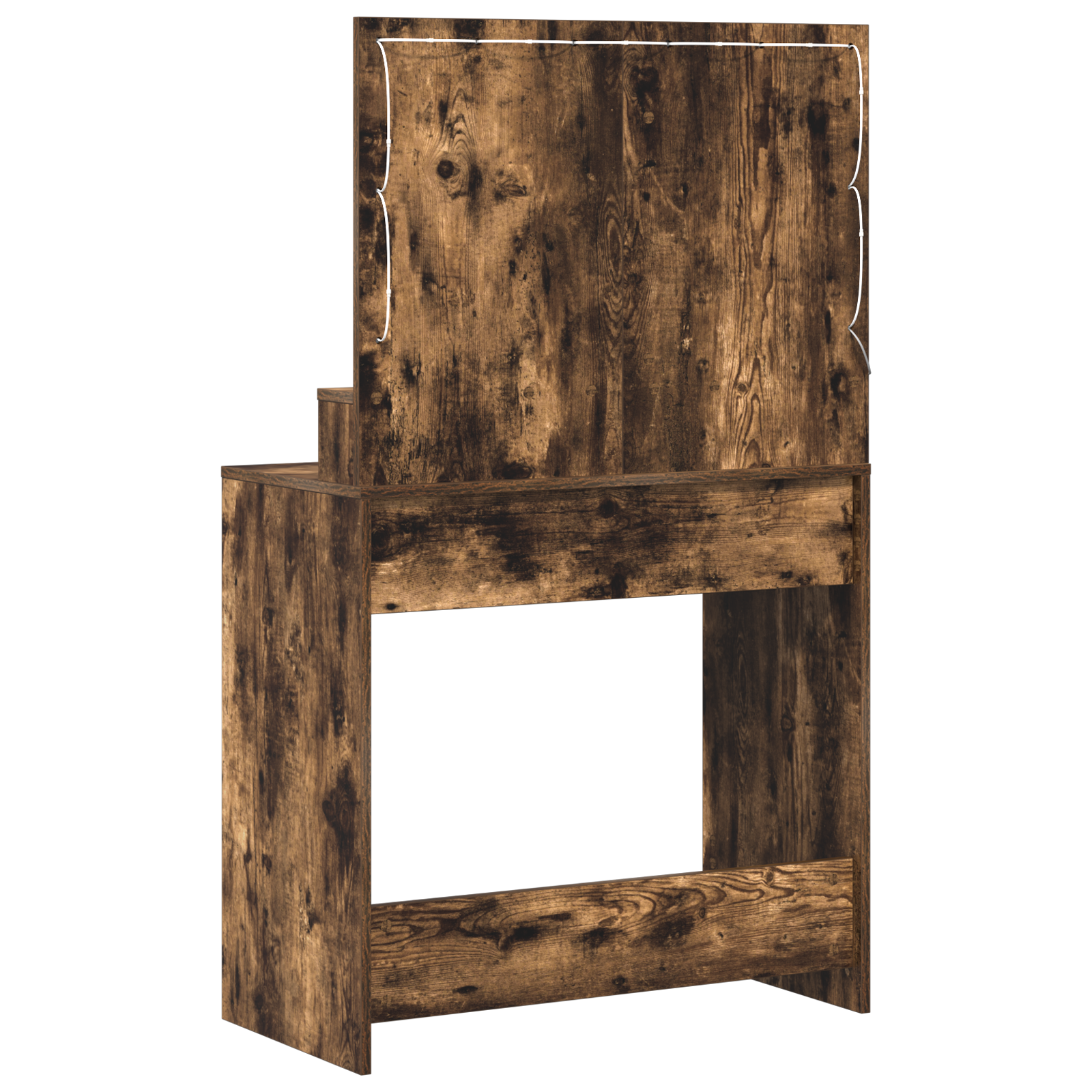 Vanity Table Smoked Oak Engineered Wood 75.5 x 41 x 135 cm Mirror - Image 6