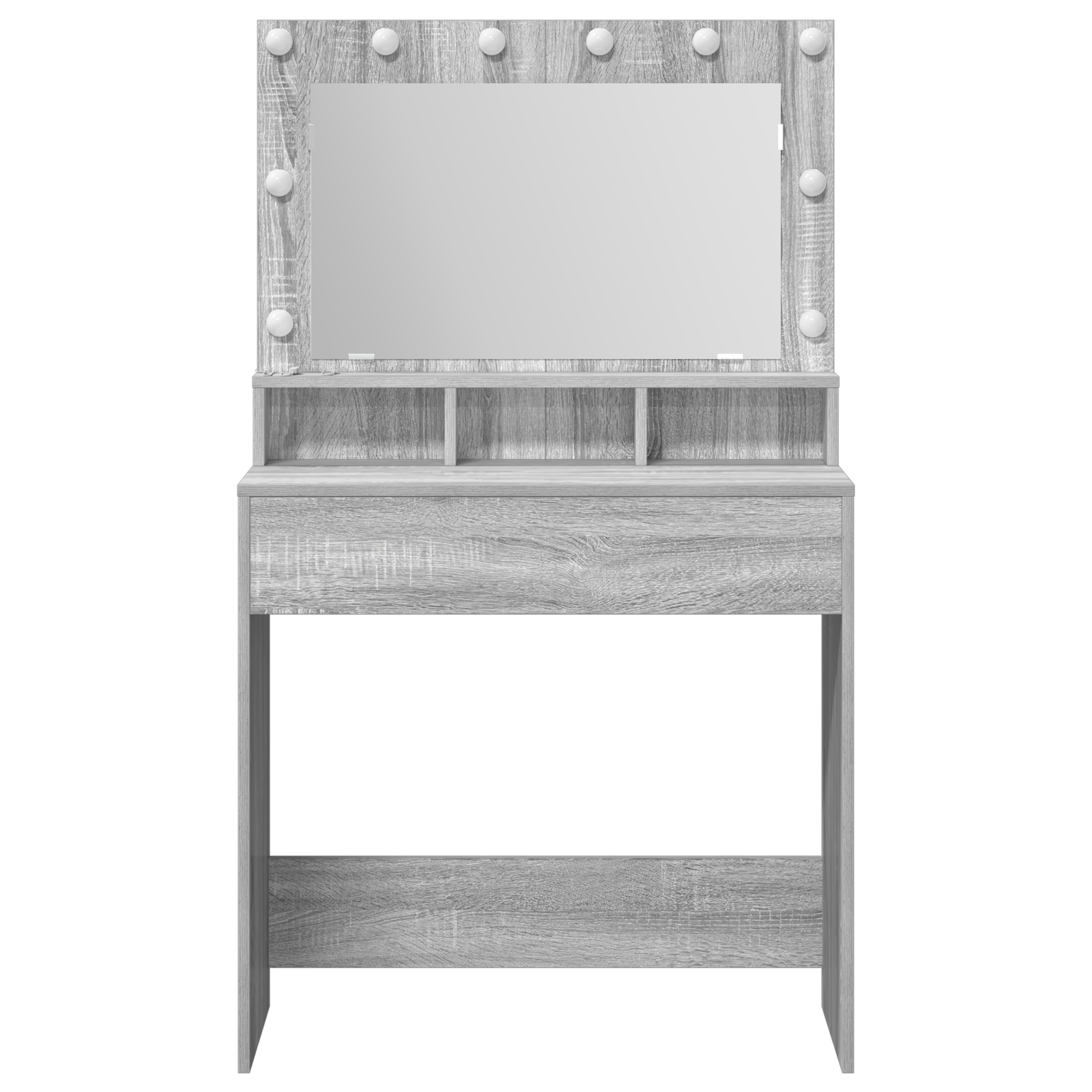 Vanity Table Grey sonoma Engineered Wood 75.5 x 41 x 135 cm - Image 4