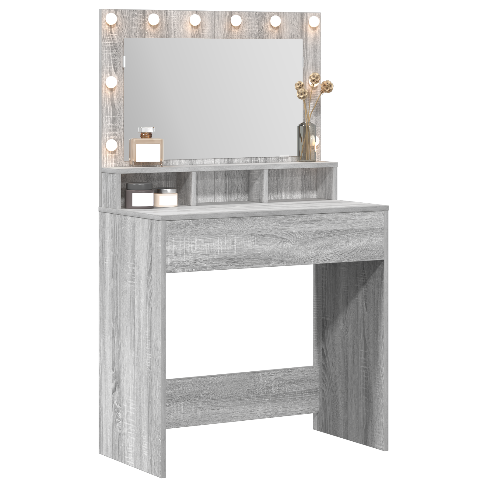 Vanity Table Grey sonoma Engineered Wood 75.5 x 41 x 135 cm - Image 3
