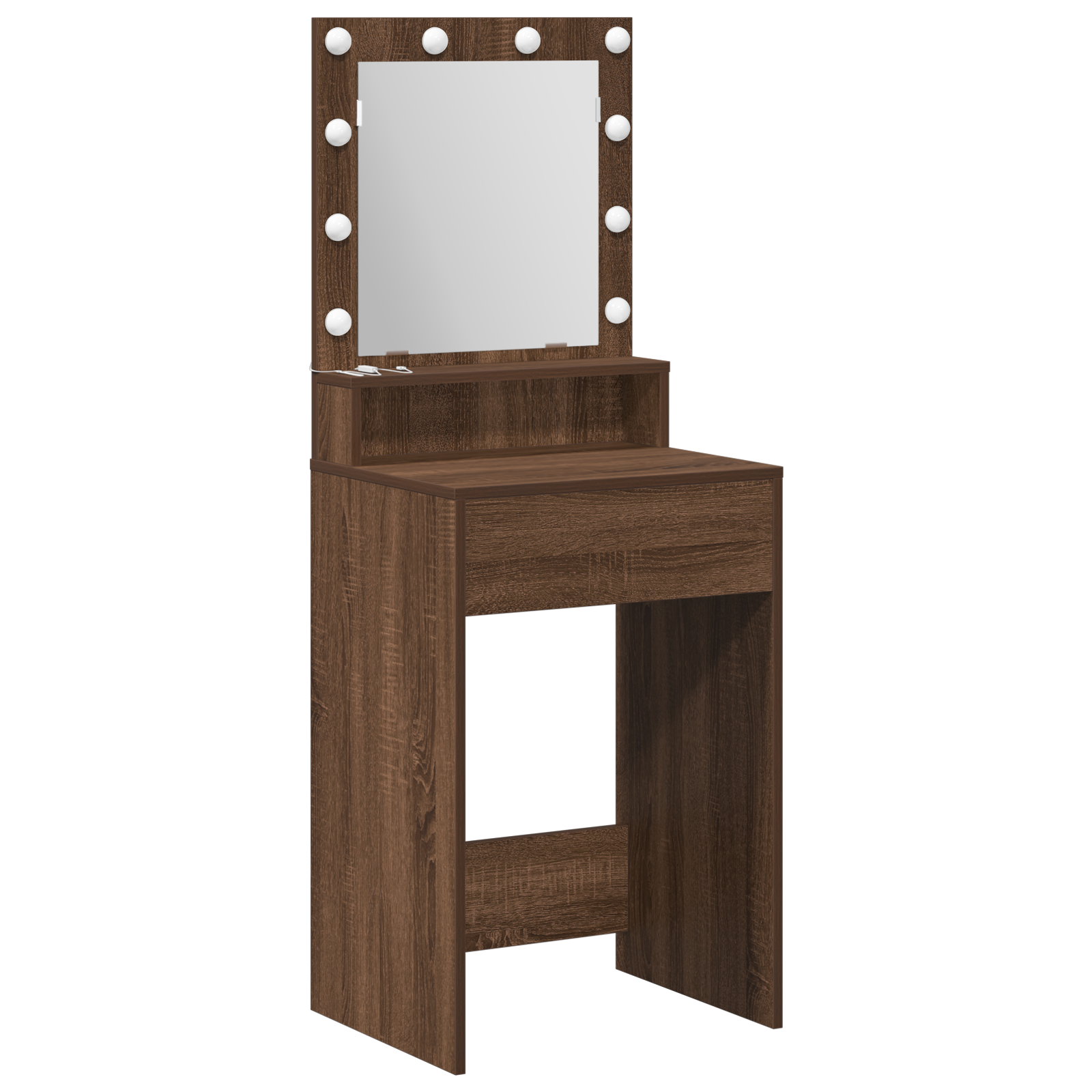 Thumbnail - vidaXL Schminktisch Braun Eichen-Optik 50 x 41 x 135 cm Holzwerkstoff