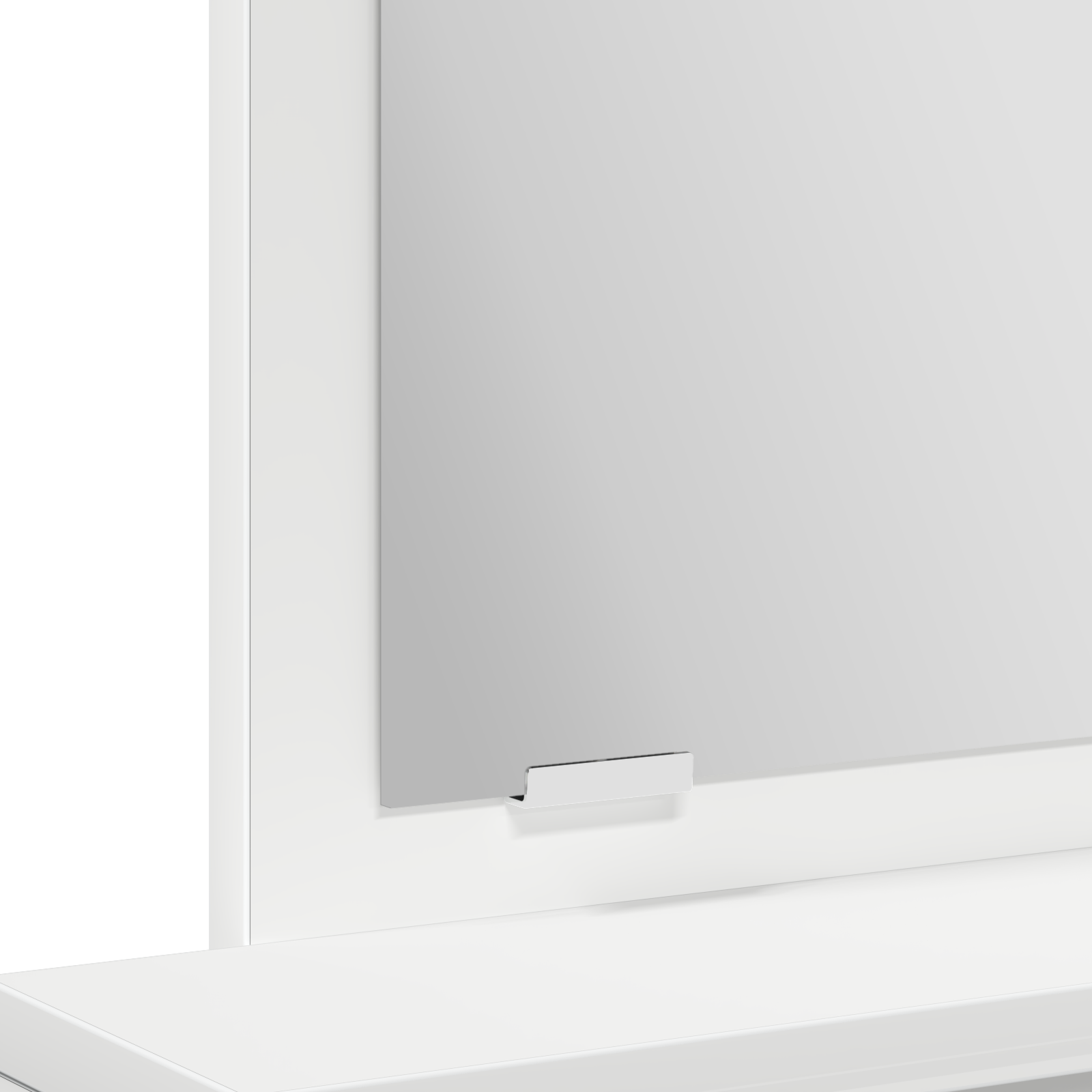 White Dressing Table with Drawers - 50x41x140 cm - Image 9