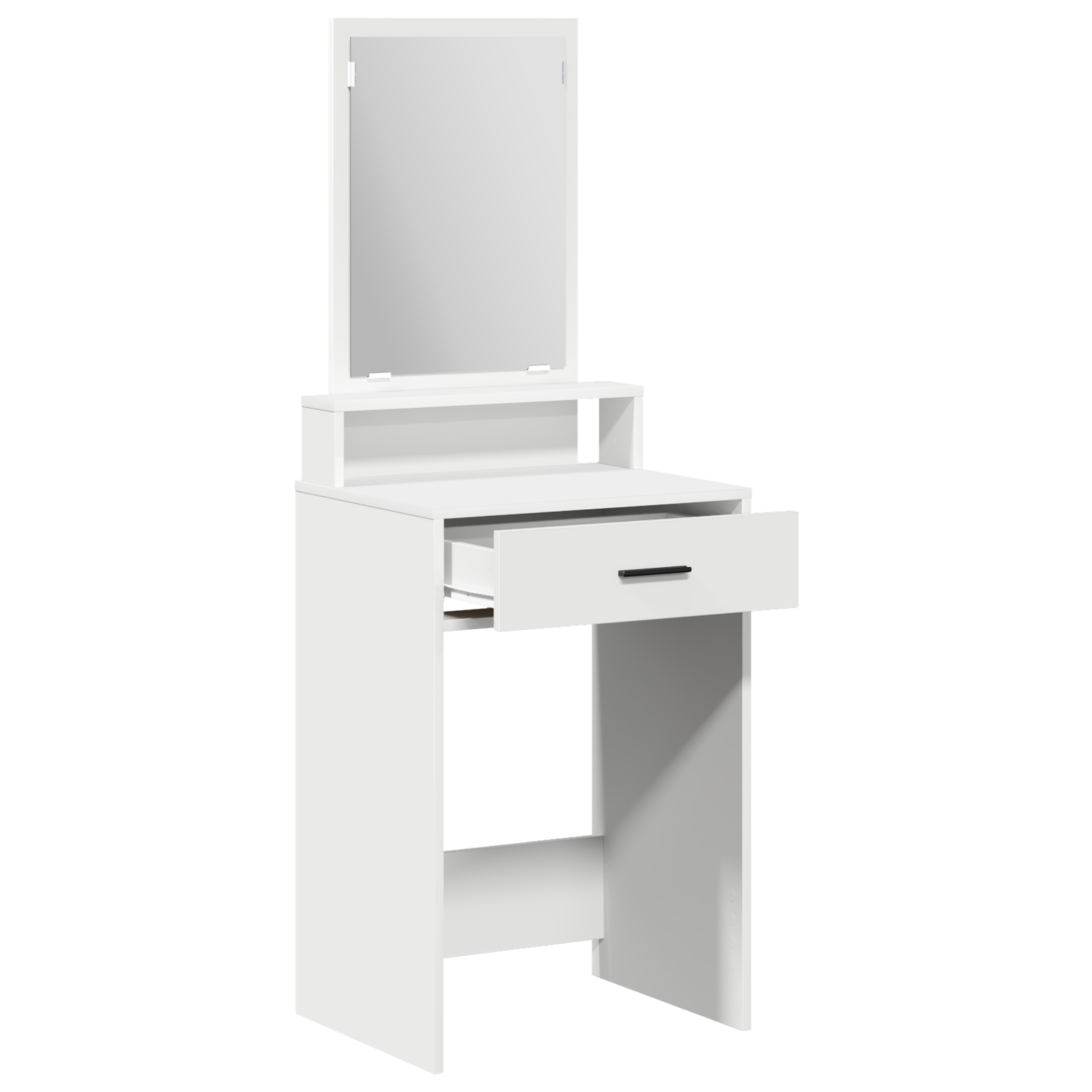 White Dressing Table with Drawers - 50x41x140 cm - Image 4