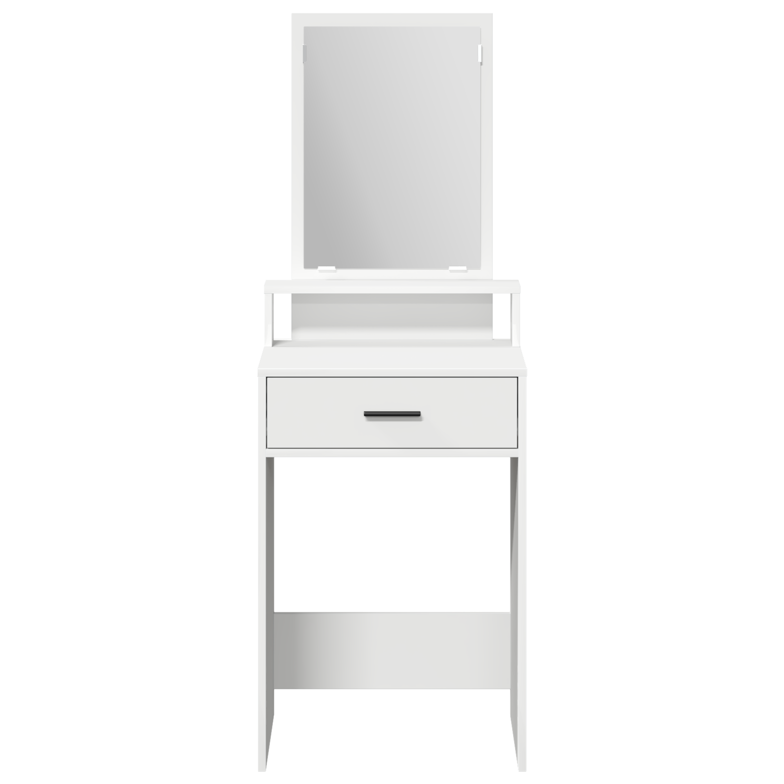 White Dressing Table with Drawers - 50x41x140 cm - Image 5
