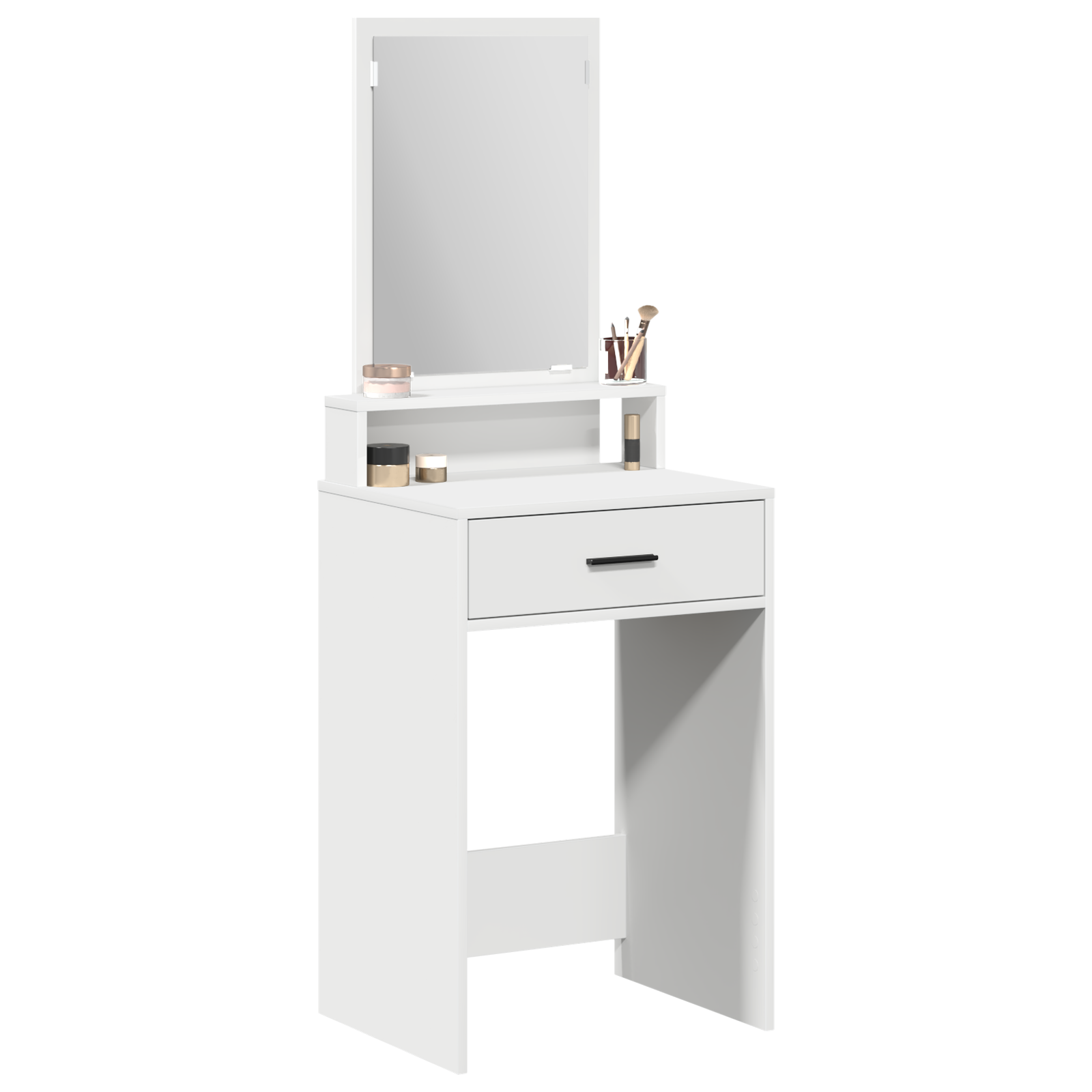White Dressing Table with Drawers - 50x41x140 cm - Image 3