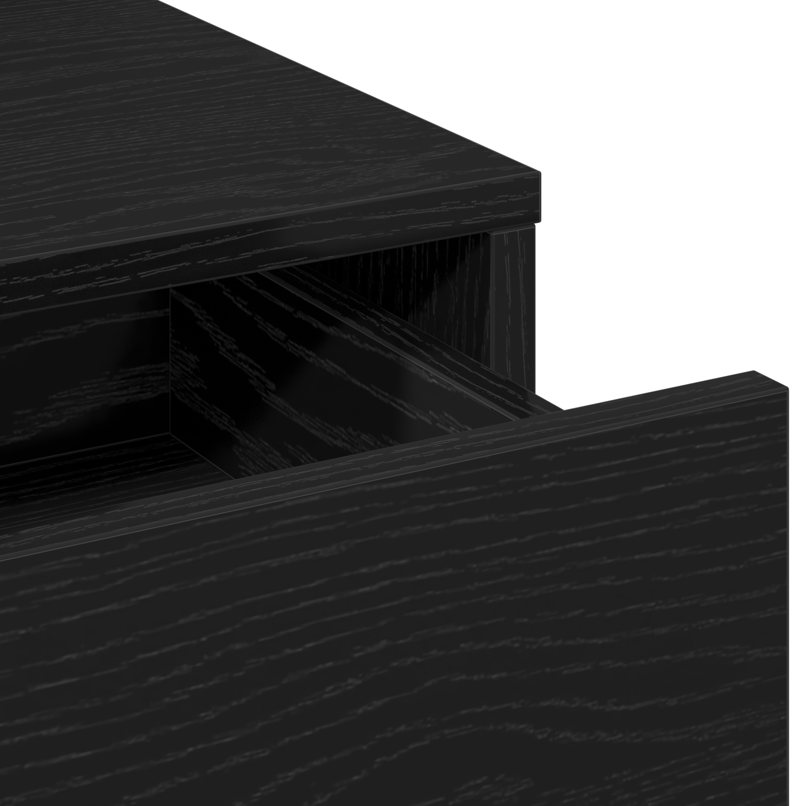 Dressing Table with Drawers - Black Oak - 50x41x140 cm - Image 8