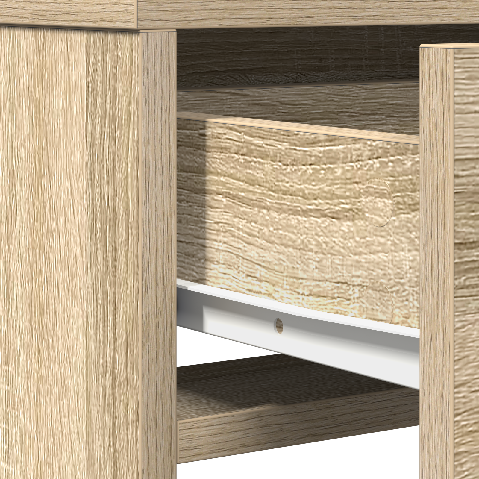 Dressing Table with Drawers - Sonoma Oak, 50x41x140 cm - Image 10