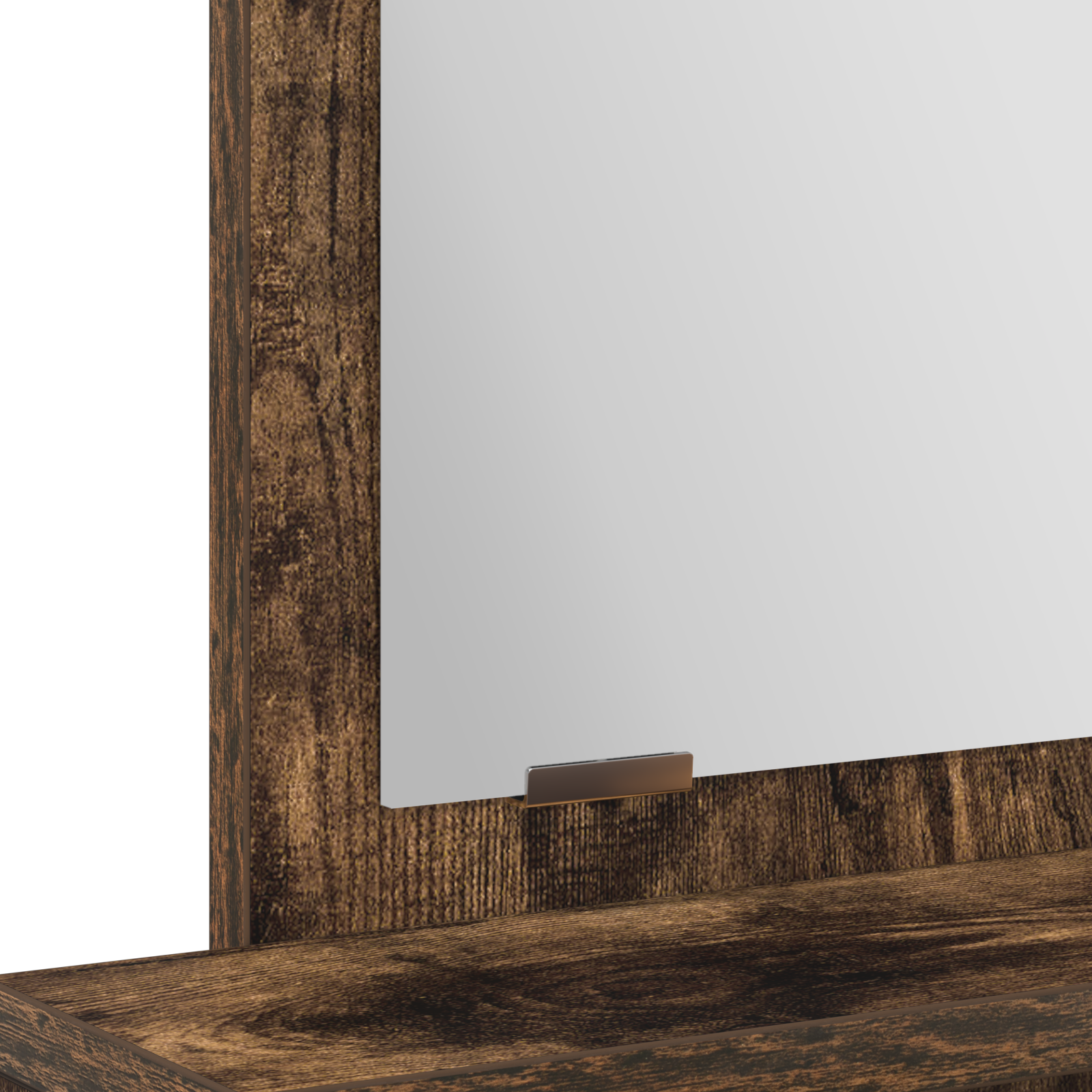 Dressing Table with Drawers - Smoked Oak, 50x41x140 cm - Image 9