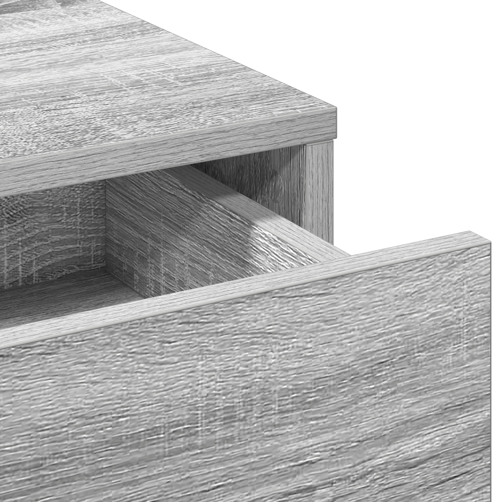 Dressing Table with Drawers Grey Sonoma 50x41x140 cm - Image 8