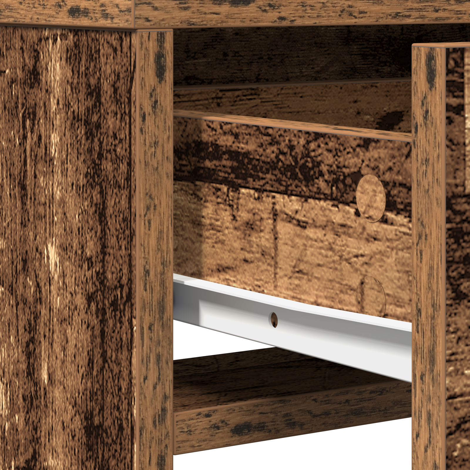 Dressing Table with Drawers - Old Wood 50x41x140 cm - Image 10