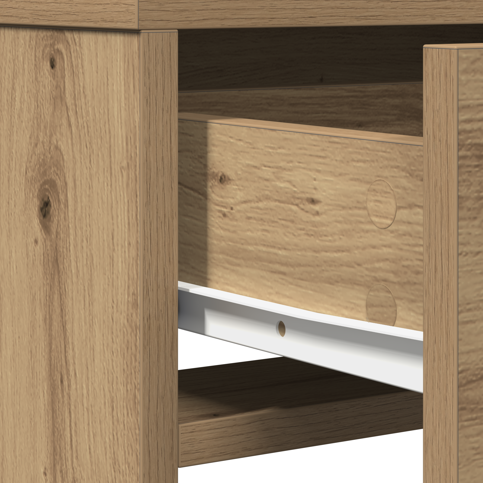 Dressing Table with Drawers Artisan Oak 50x41x140 cm - Image 10