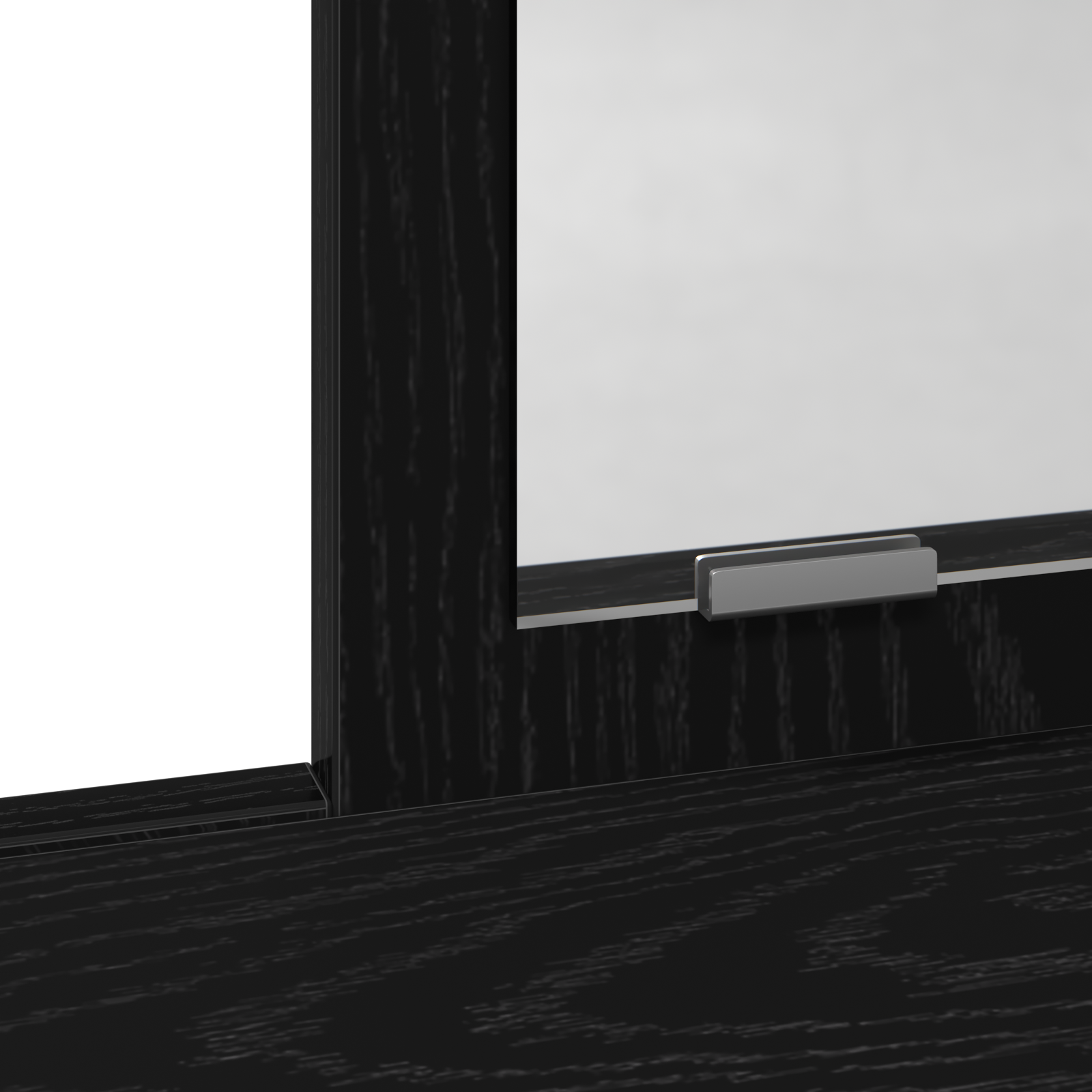 Vanity Table Black Oak MDF and Glass 79 x 41 x 140 cm - Image 10