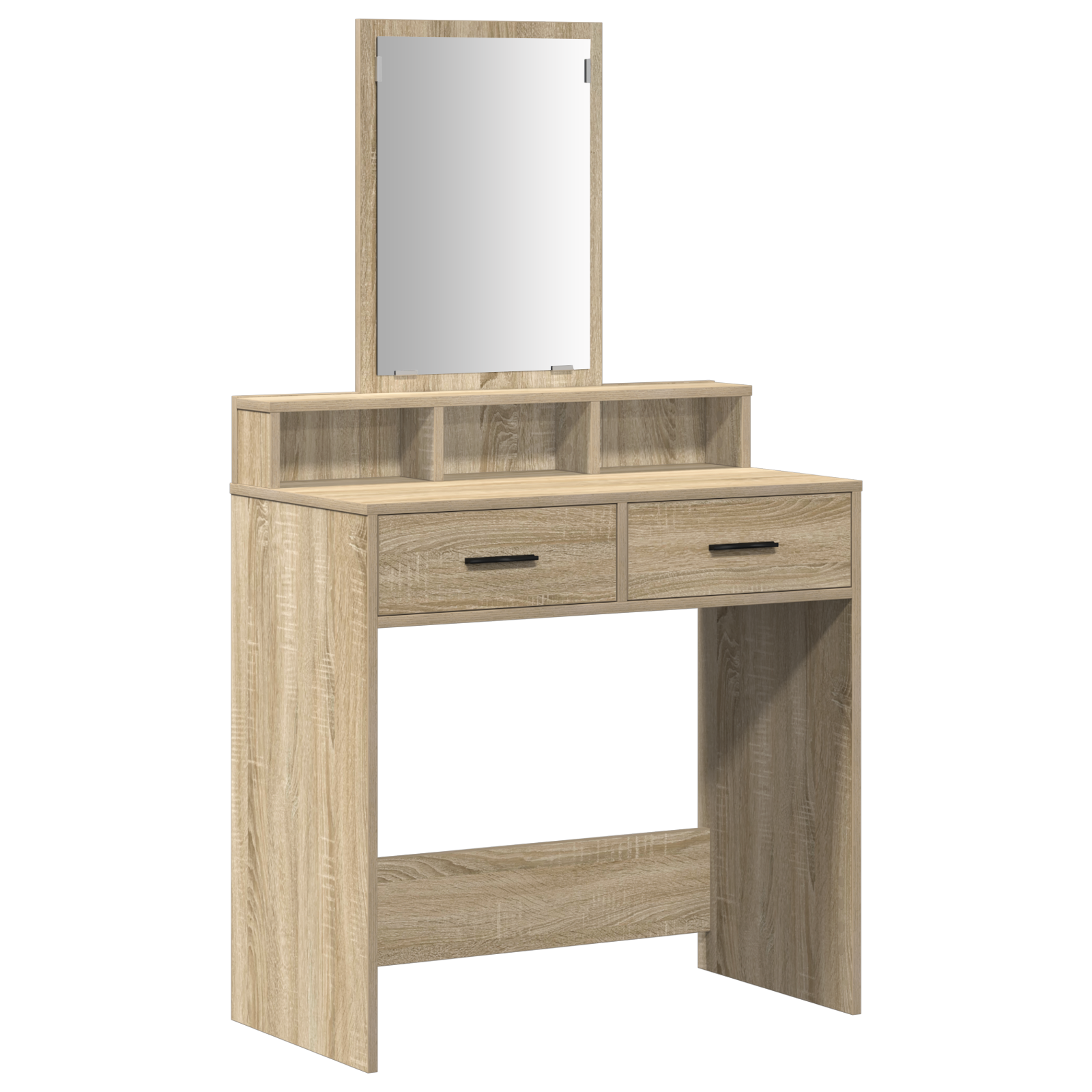 Dressing Table with Drawers in Sonoma Oak - 79x41x140 cm - Image 2