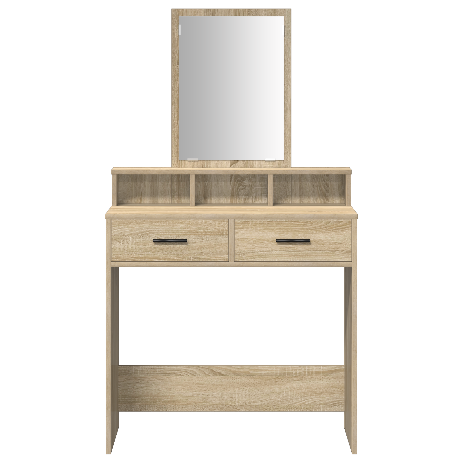 Dressing Table with Drawers in Sonoma Oak - 79x41x140 cm - Image 6