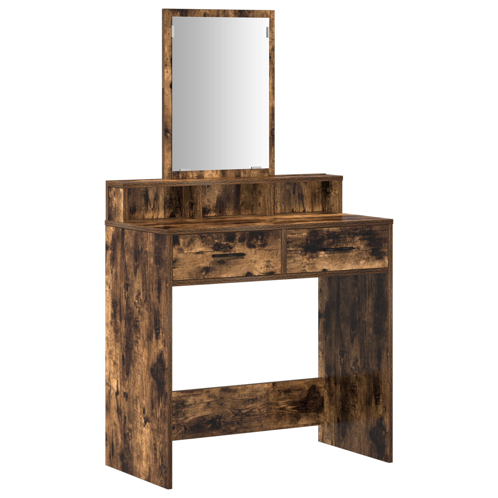 Dressing Table with Drawers - Smoked Oak, 79x41x140 cm - Image 2