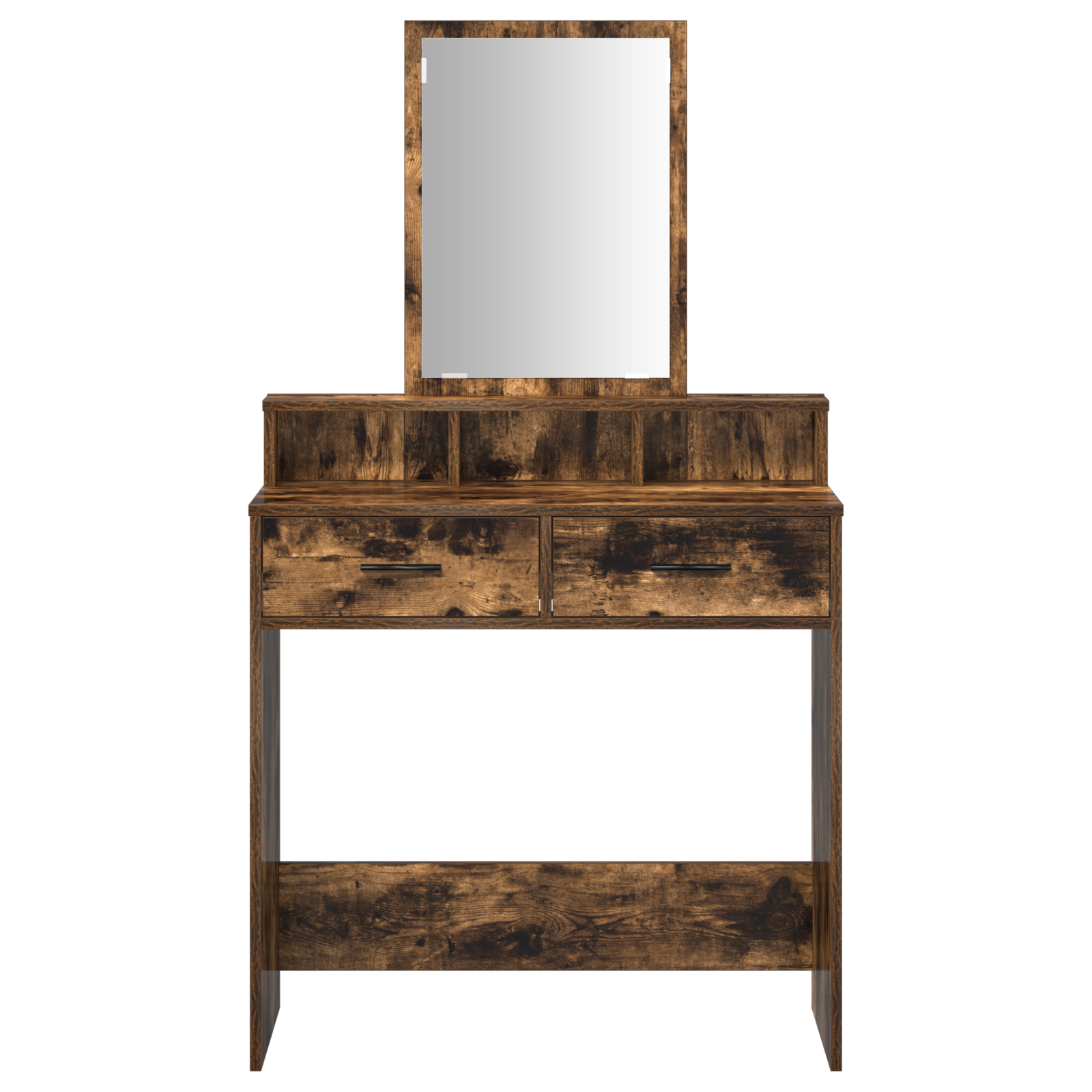 Dressing Table with Drawers - Smoked Oak, 79x41x140 cm - Image 6