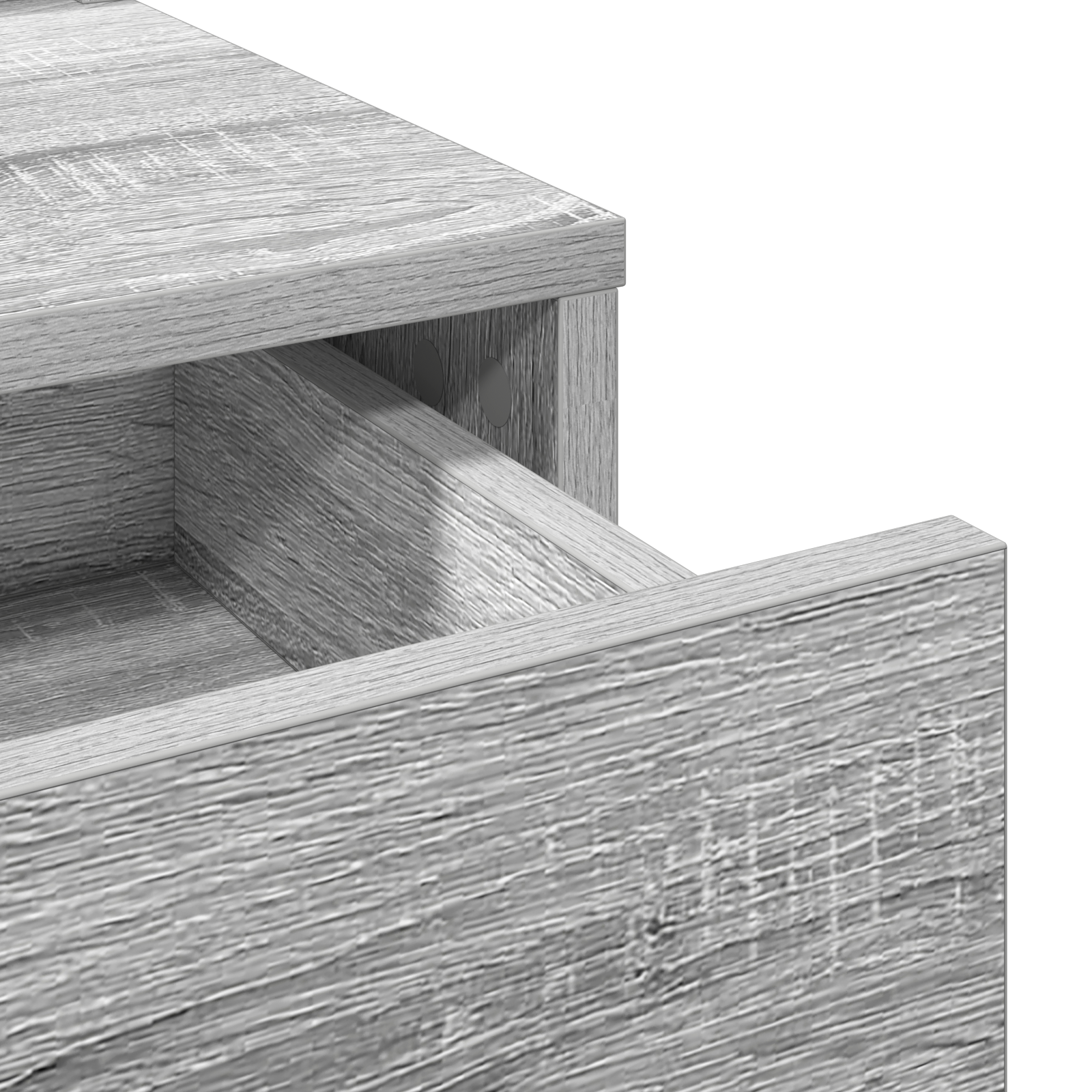 Grey Sonoma Dressing Table with Drawers - 79x41x140 cm - Image 9