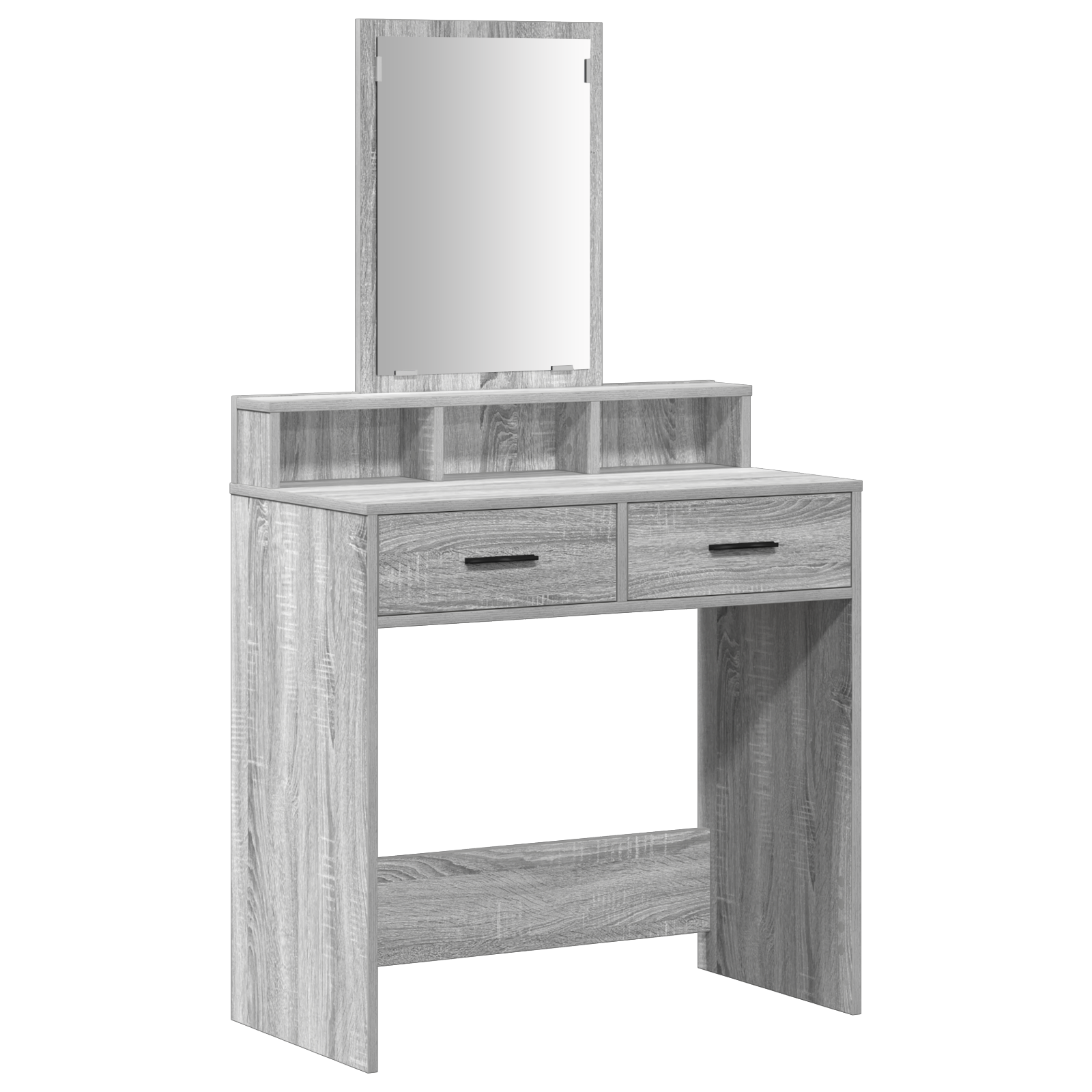 Grey Sonoma Dressing Table with Drawers - 79x41x140 cm - Image 2