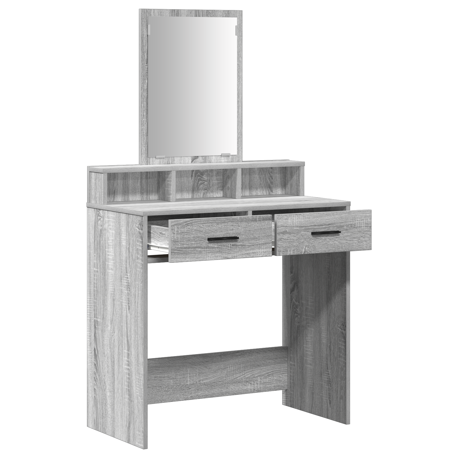 Grey Sonoma Dressing Table with Drawers - 79x41x140 cm - Image 5