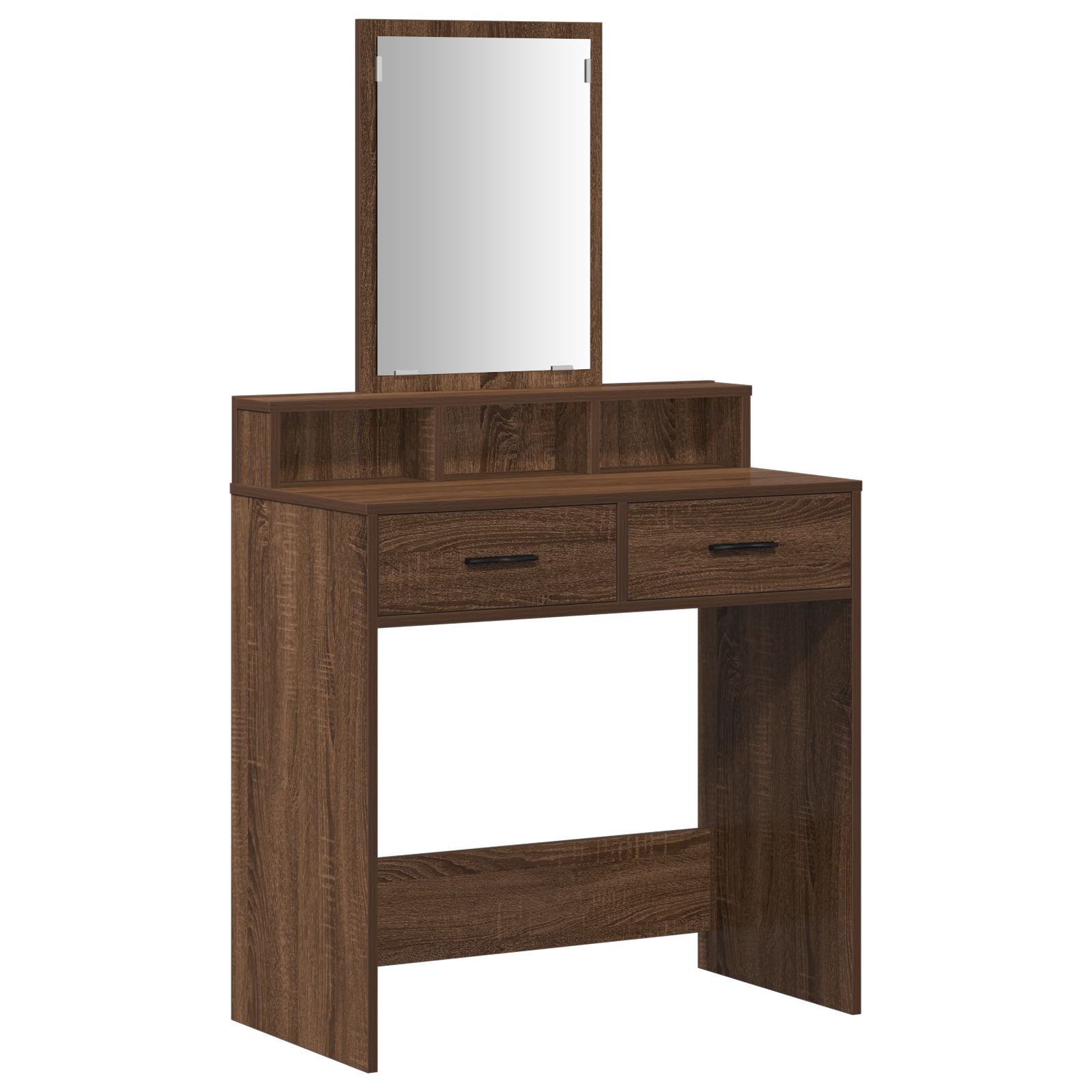 Brown Oak Dressing Table with Drawers, 79x41x140 cm - Image 2