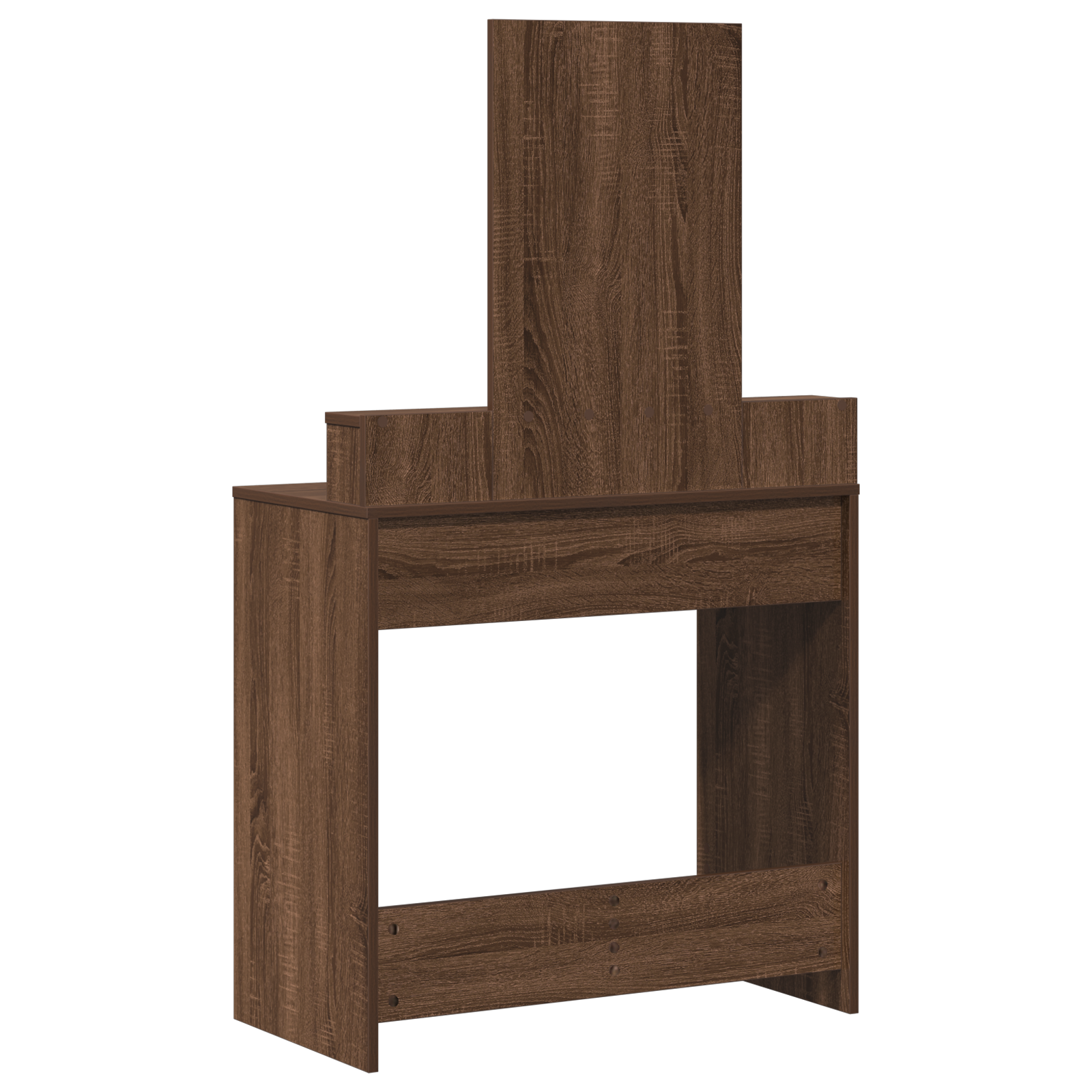 Brown Oak Dressing Table with Drawers, 79x41x140 cm - Image 8