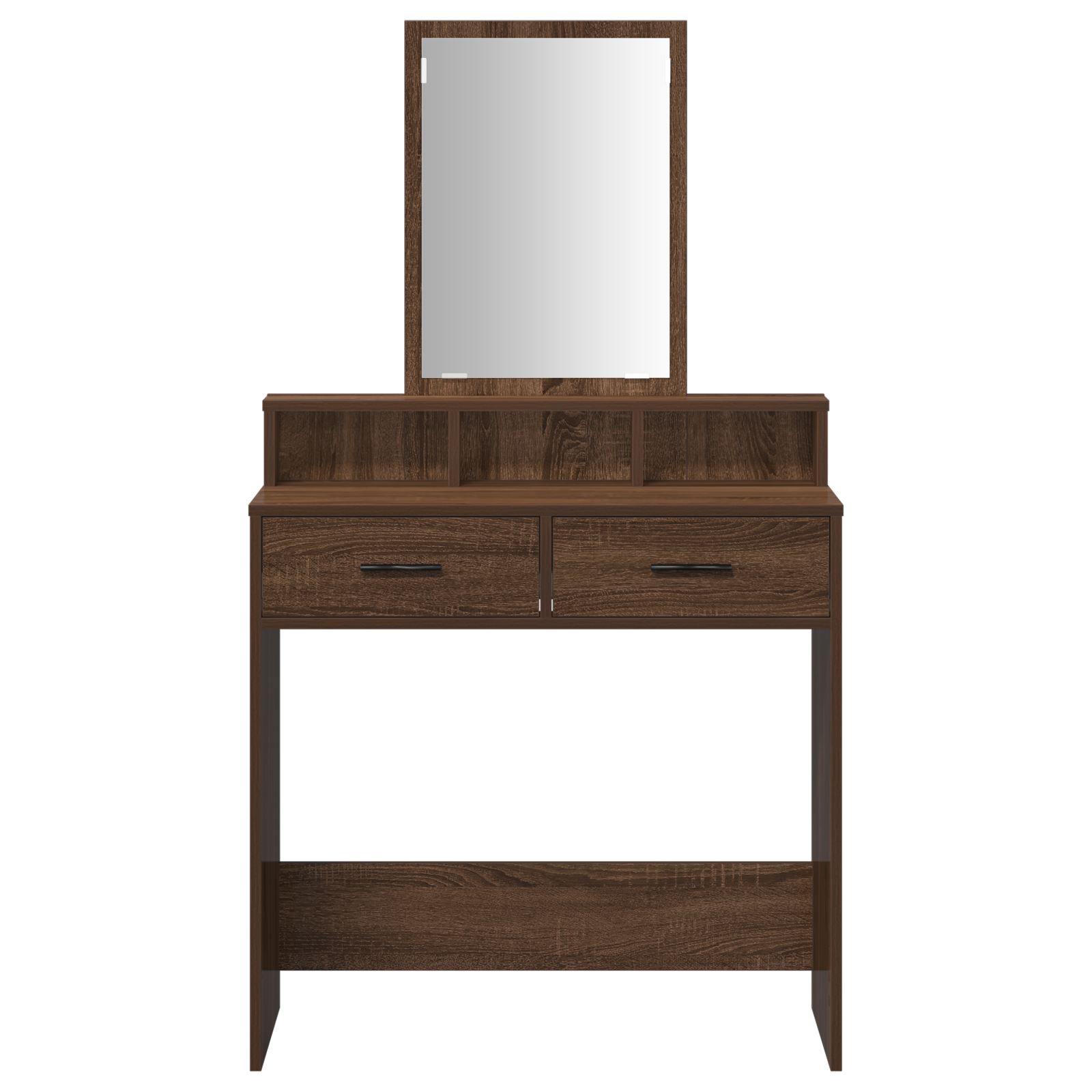 Brown Oak Dressing Table with Drawers, 79x41x140 cm - Image 6