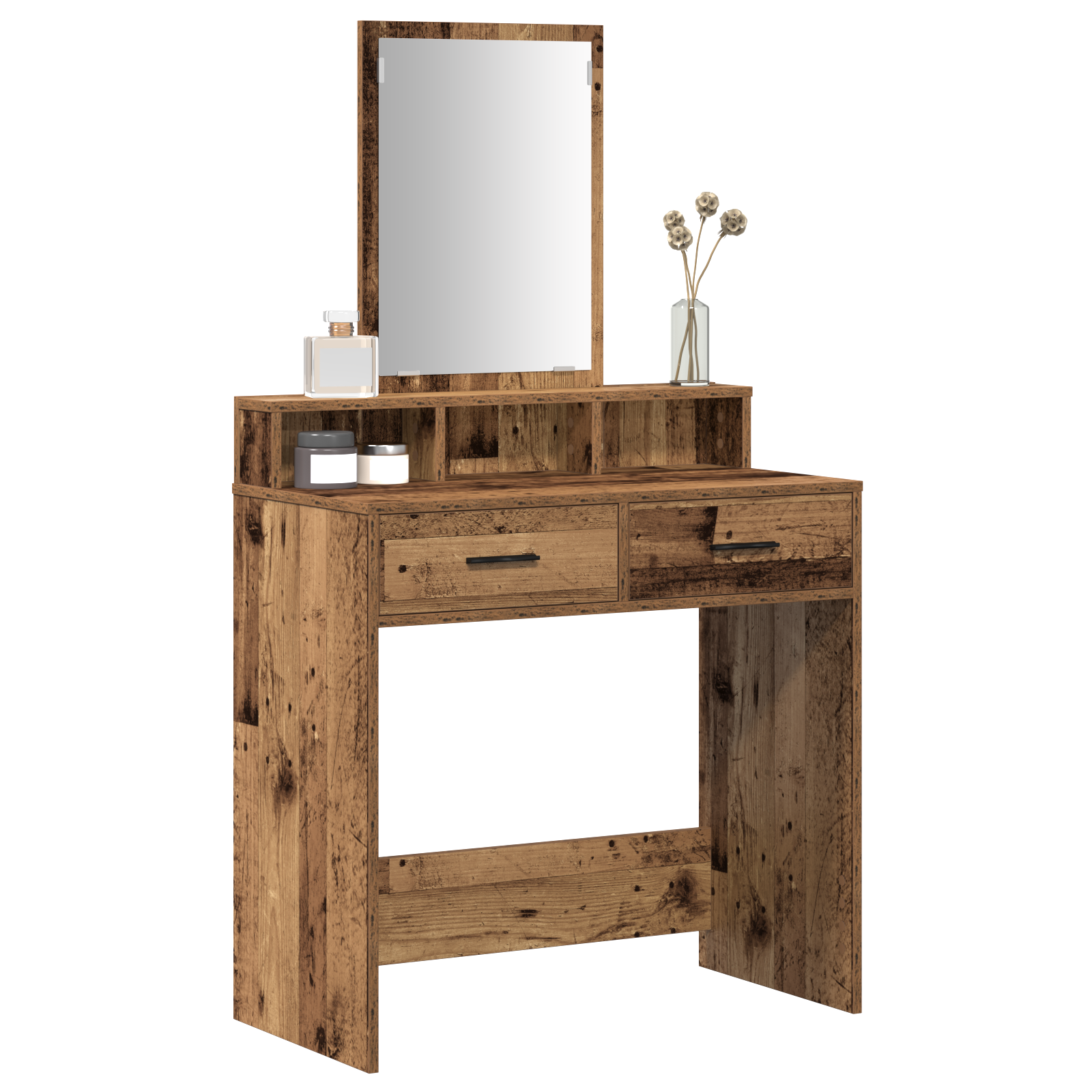 Dressing Table with Drawers - Vintage Wood 79x41x140 cm - Image 3