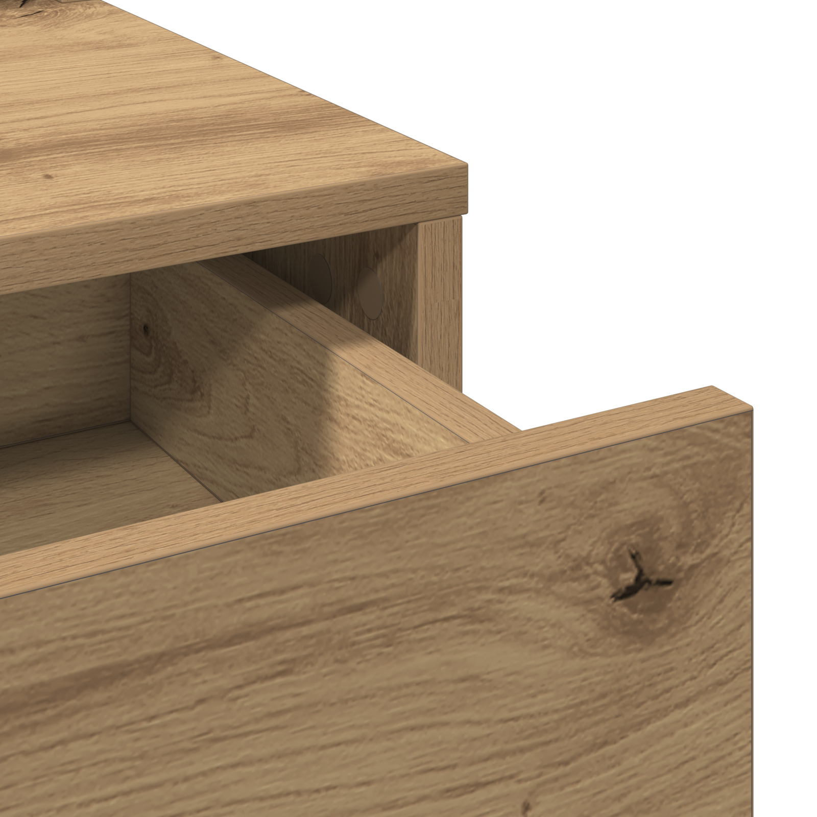 Dressing Table with Drawers - Artisan Oak - 79x41x140 cm - Image 9