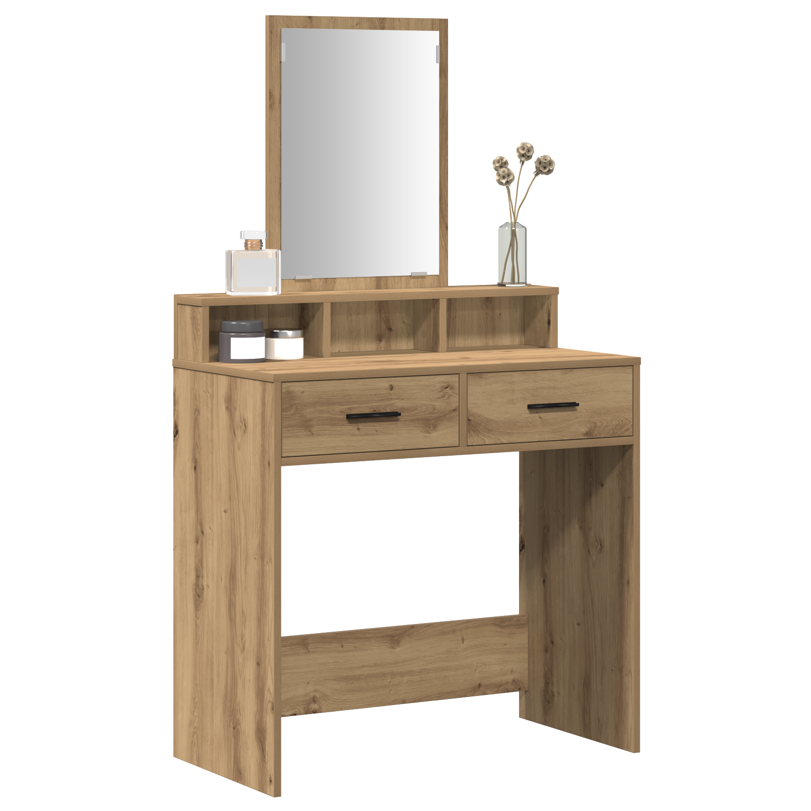 Dressing Table with Drawers - Artisan Oak - 79x41x140 cm - Image 3