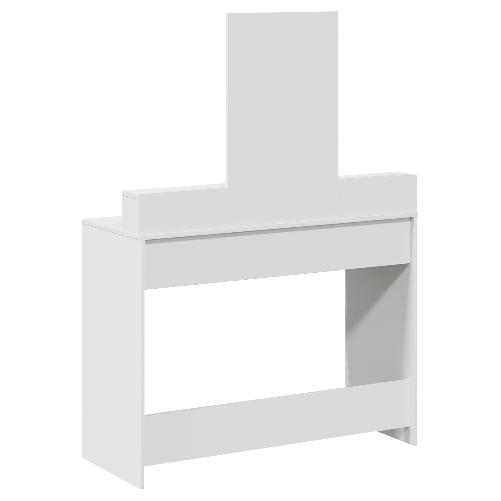White Dressing Table with Drawers, 100x41x140 cm - Image 8