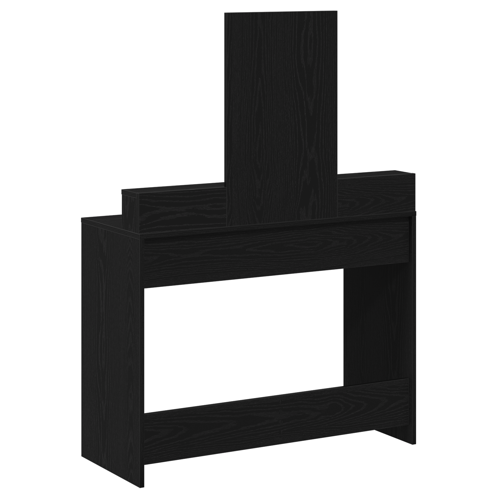 Black Oak Dressing Table with Drawers - 100x41x140 cm - Image 8