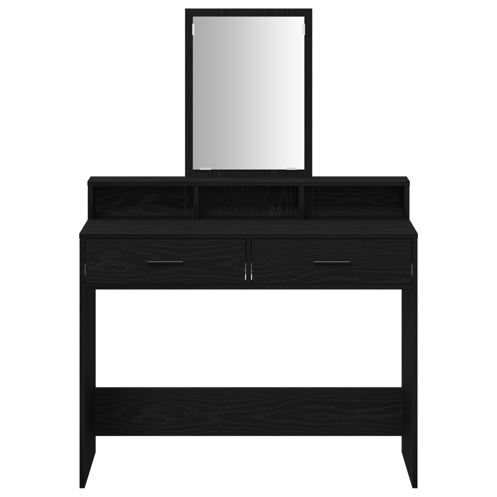 Black Oak Dressing Table with Drawers - 100x41x140 cm - Image 6