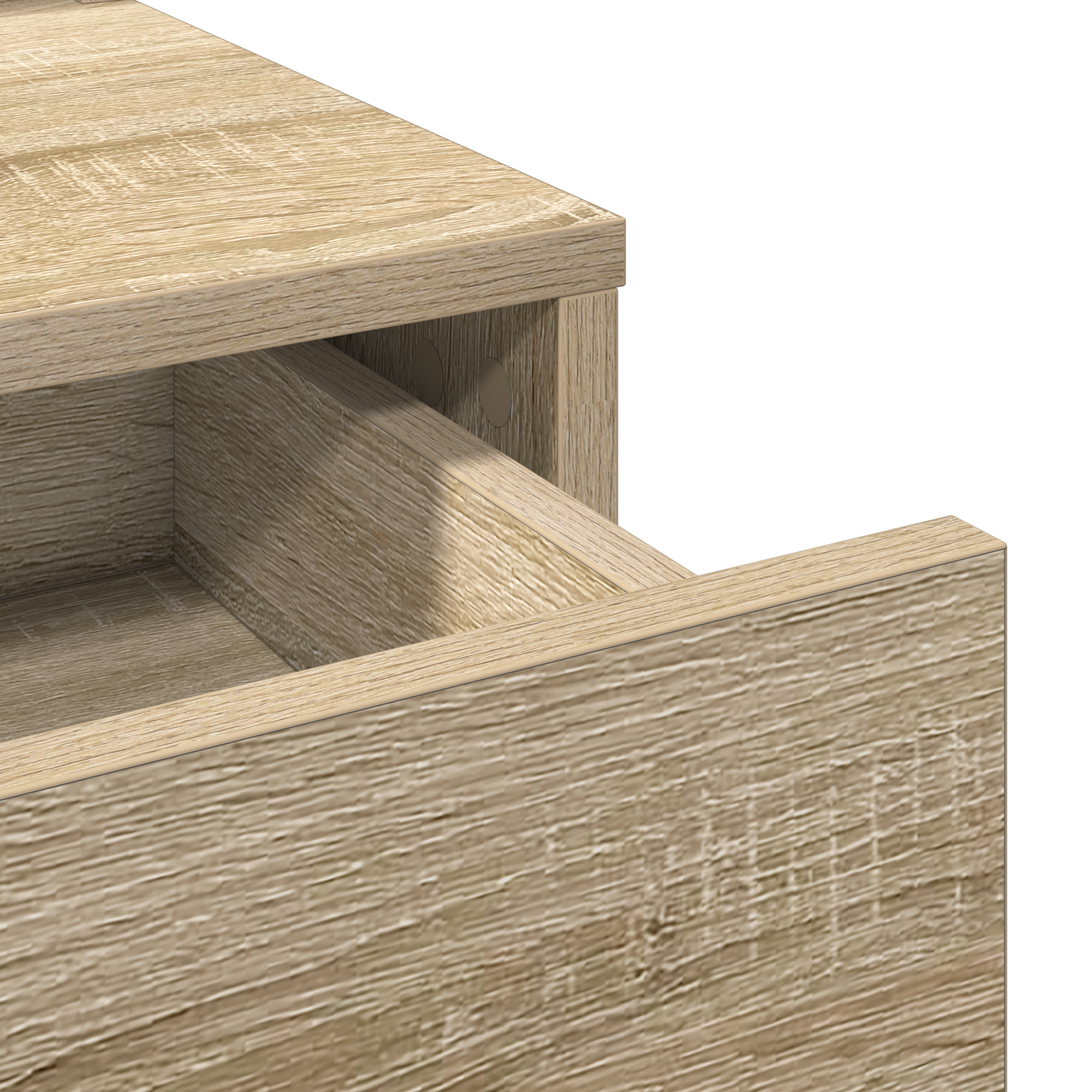 Dressing Table with Drawers Sonoma Oak 100x41x140 cm - Image 9