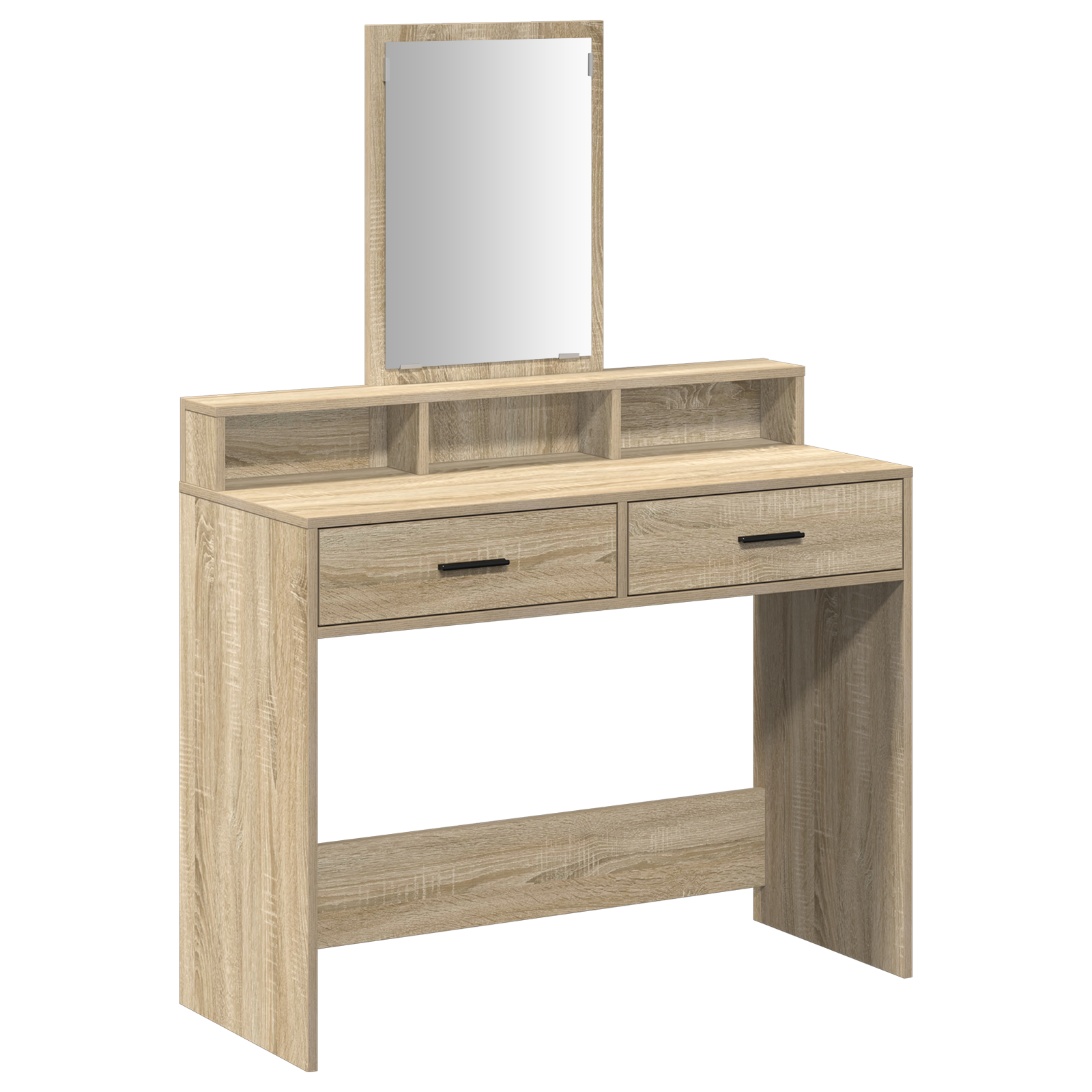 Dressing Table with Drawers Sonoma Oak 100x41x140 cm - Image 2