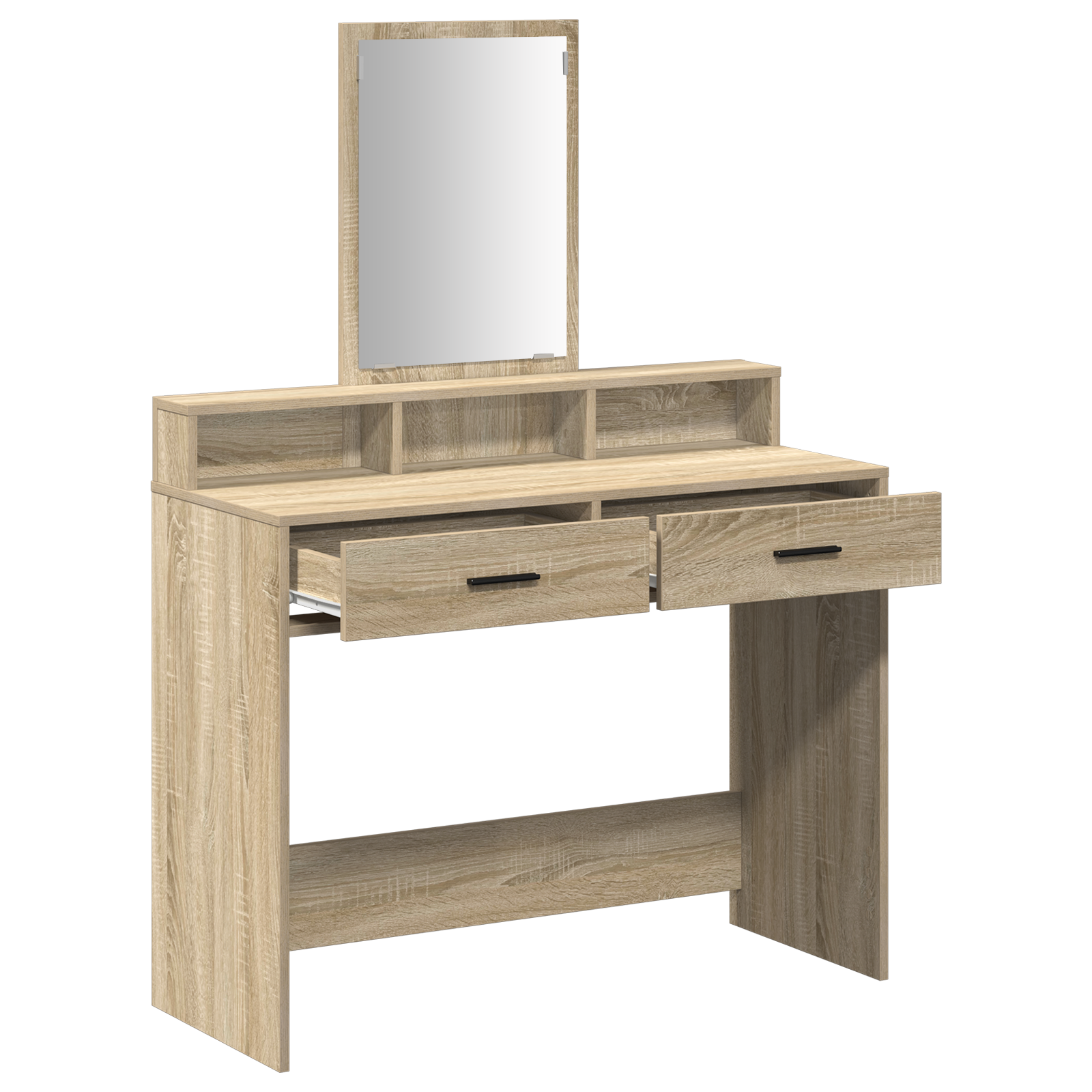 Dressing Table with Drawers Sonoma Oak 100x41x140 cm - Image 5