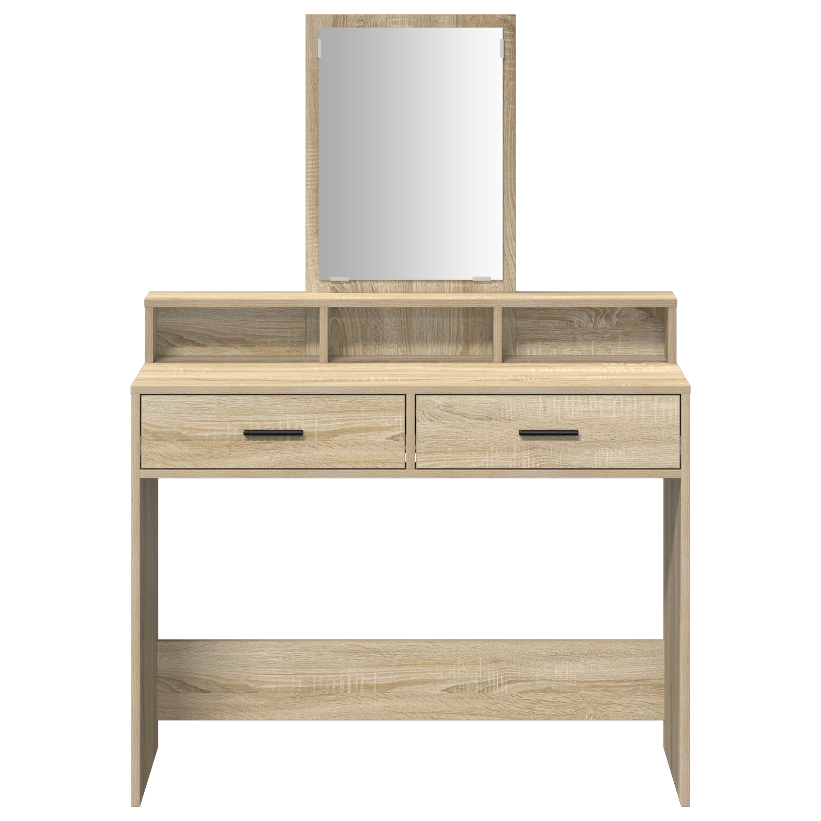 Dressing Table with Drawers Sonoma Oak 100x41x140 cm - Image 6