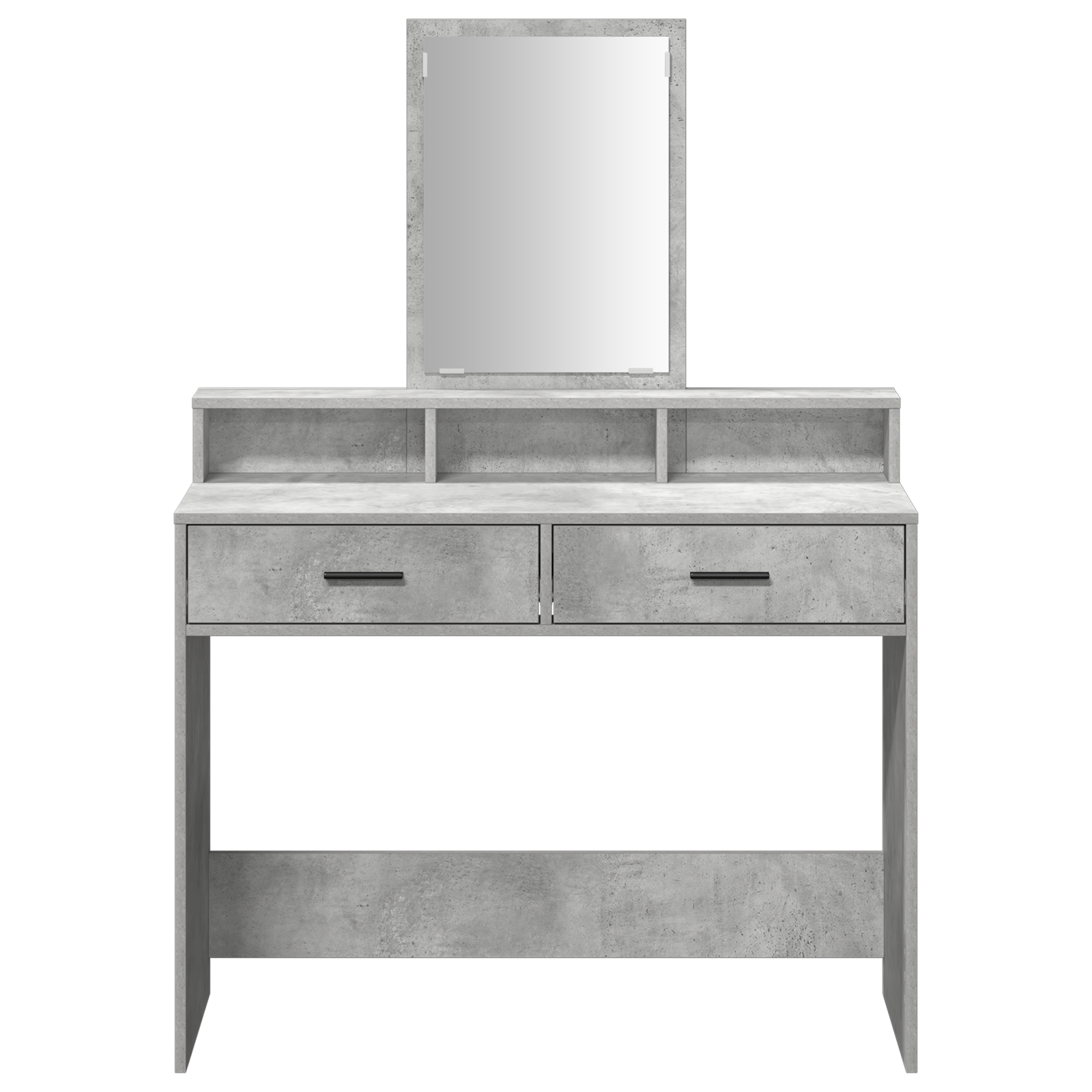 Dressing Table with Drawers - Concrete Grey, 100x41x140 cm - Image 6