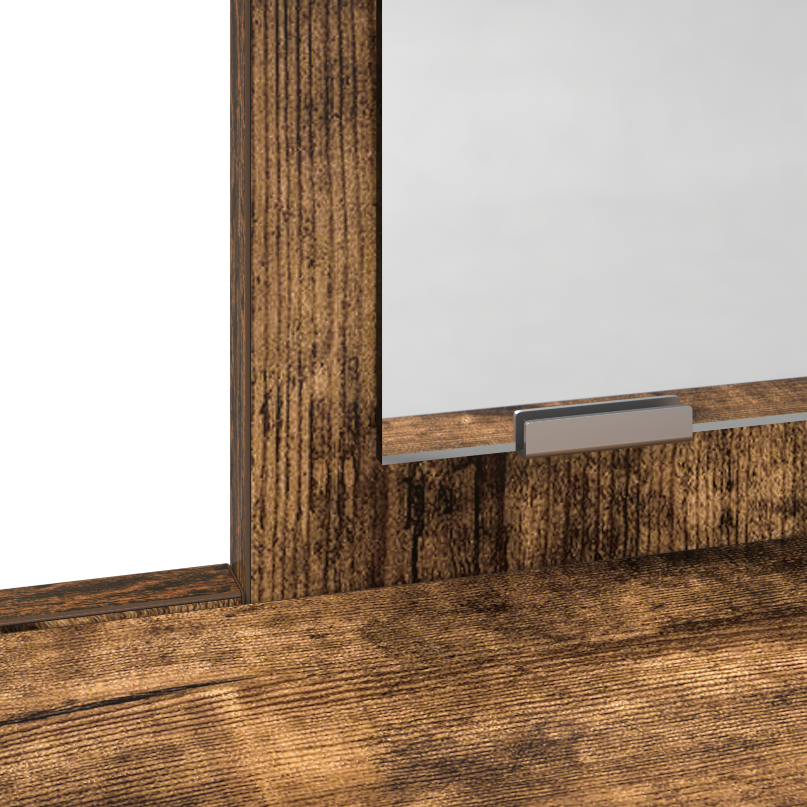 Dressing Table with Drawers - Smoked Oak, 100x41x140 cm - Image 10