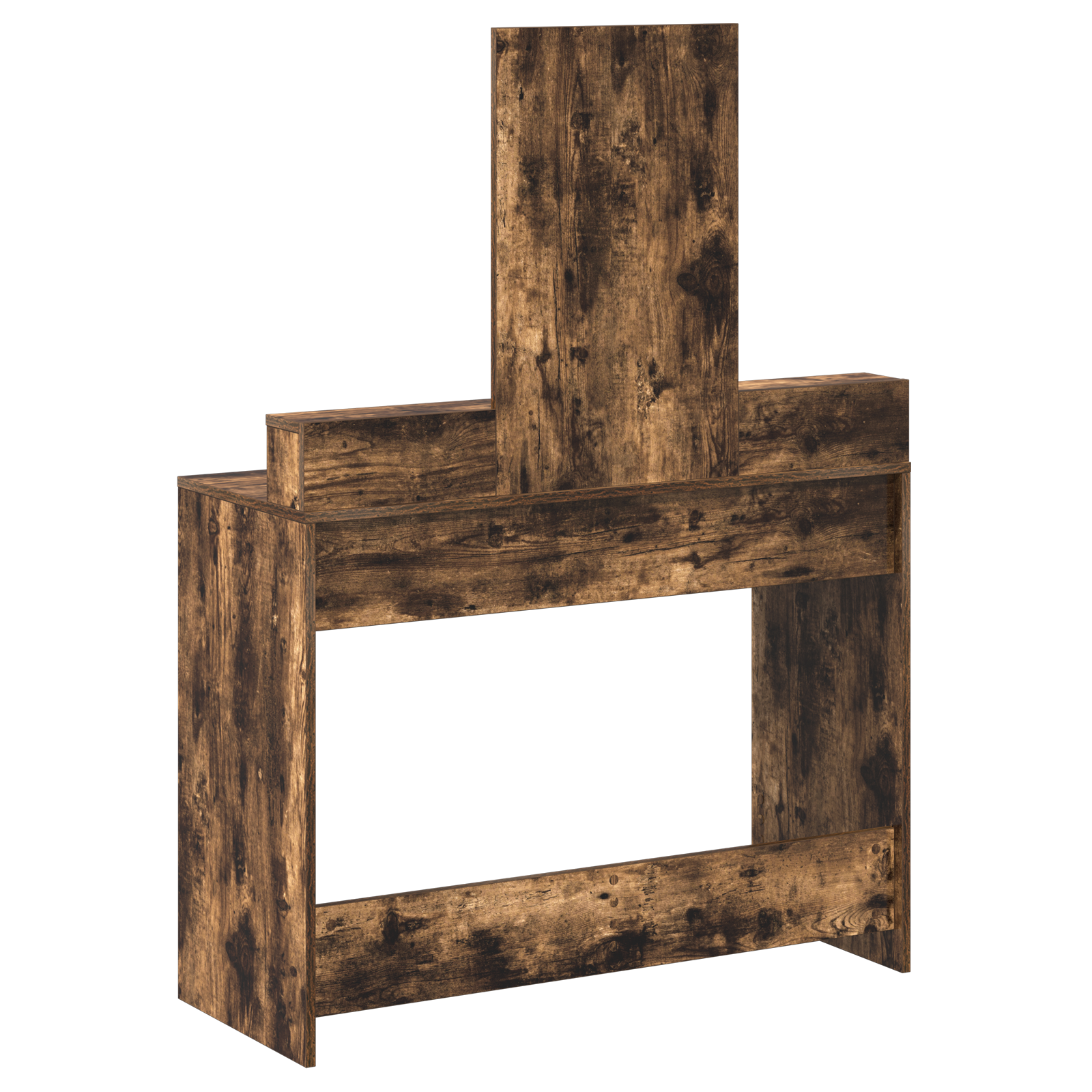 Dressing Table with Drawers - Smoked Oak, 100x41x140 cm - Image 8