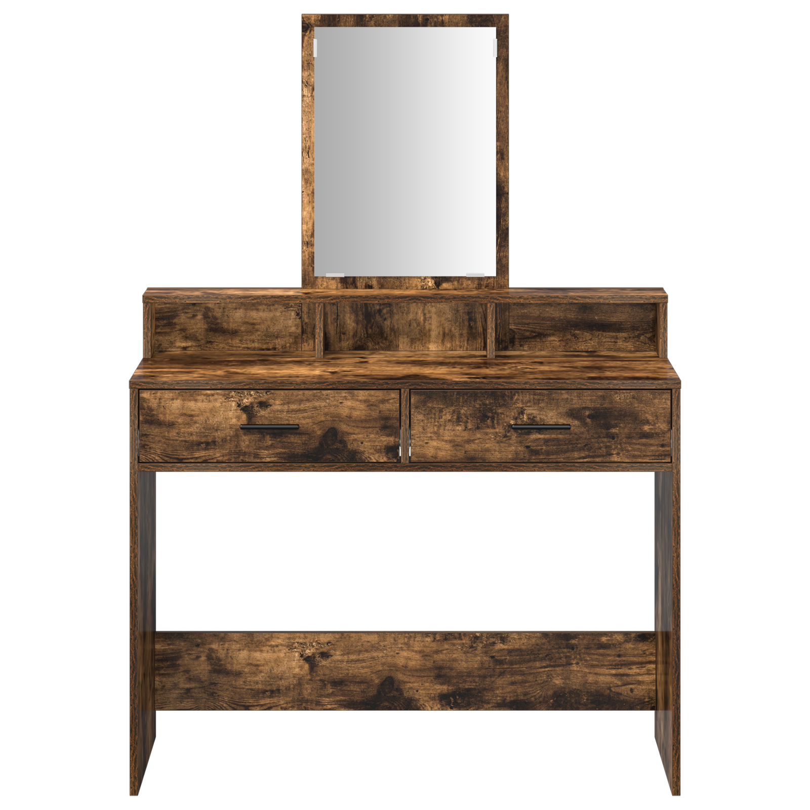 Dressing Table with Drawers - Smoked Oak, 100x41x140 cm - Image 6