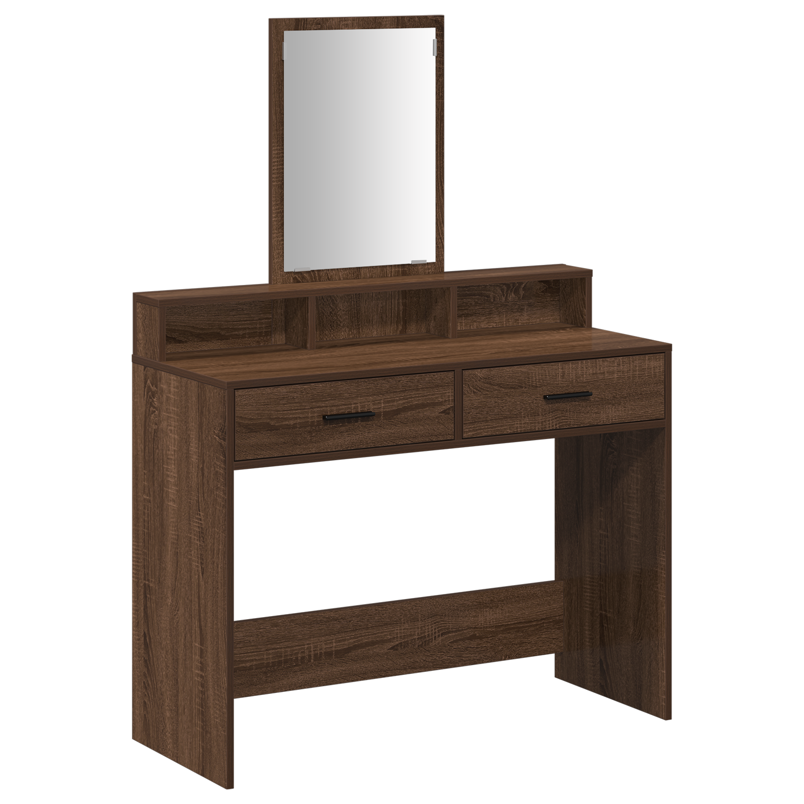 Dressing Table with Drawers Brown Oak 100x41x140 cm - Image 2