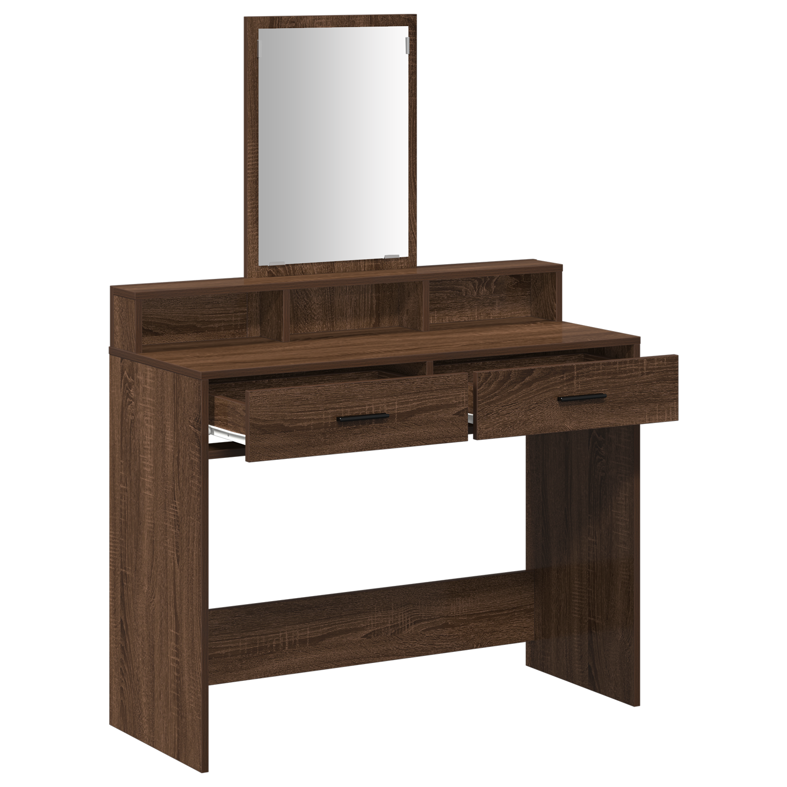 Dressing Table with Drawers Brown Oak 100x41x140 cm - Image 5