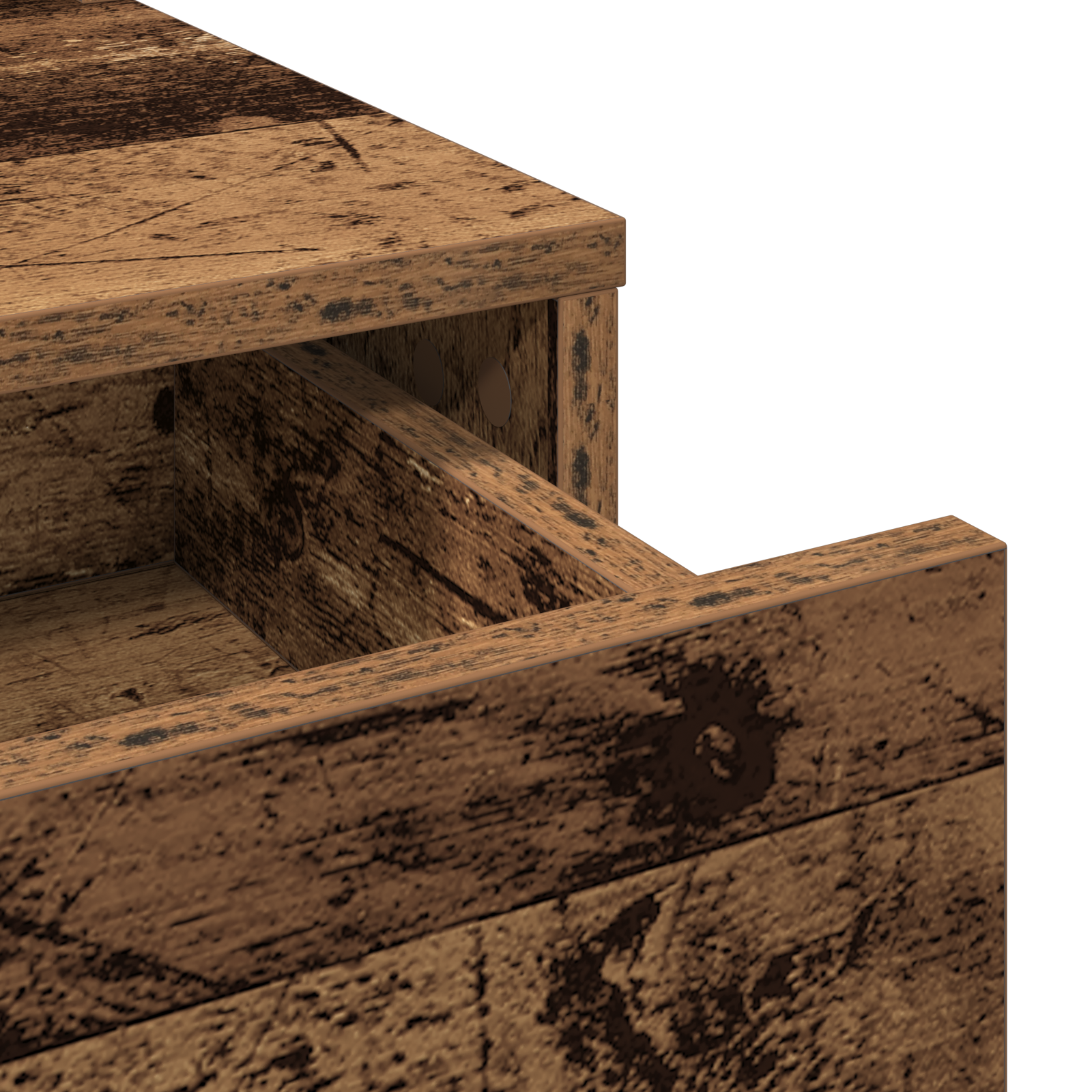 Dressing Table with Drawers Old Wood 100x41x140 cm - Image 9