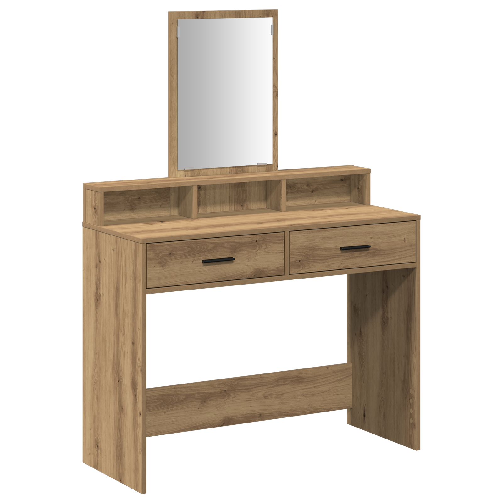 Dressing Table with Drawers - Artisan Oak, 100x41x140 cm - Image 2