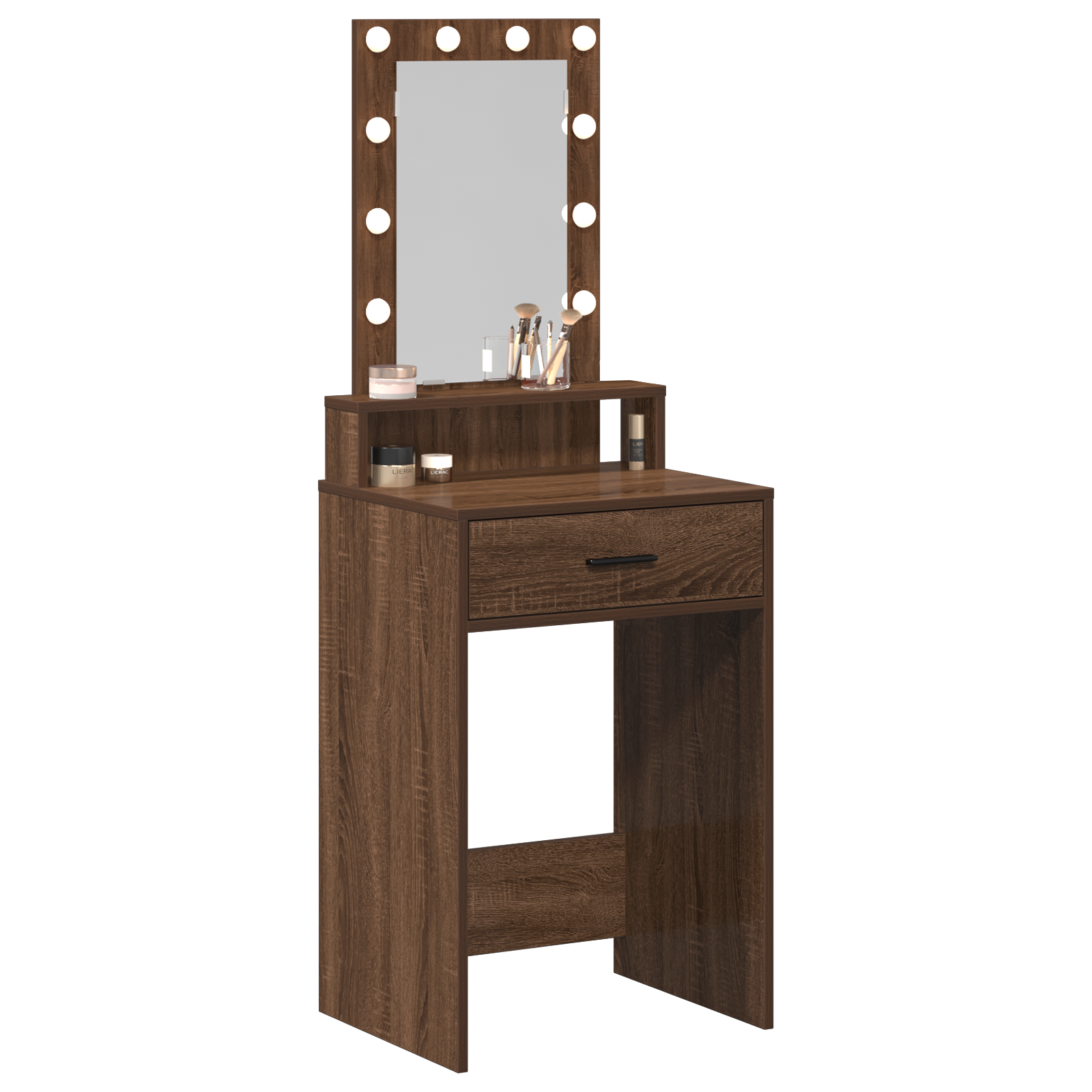 Thumbnail - vidaXL Schminktisch mit Speicher Braun 50 x 41 x 140 cm Holzwerkstoff