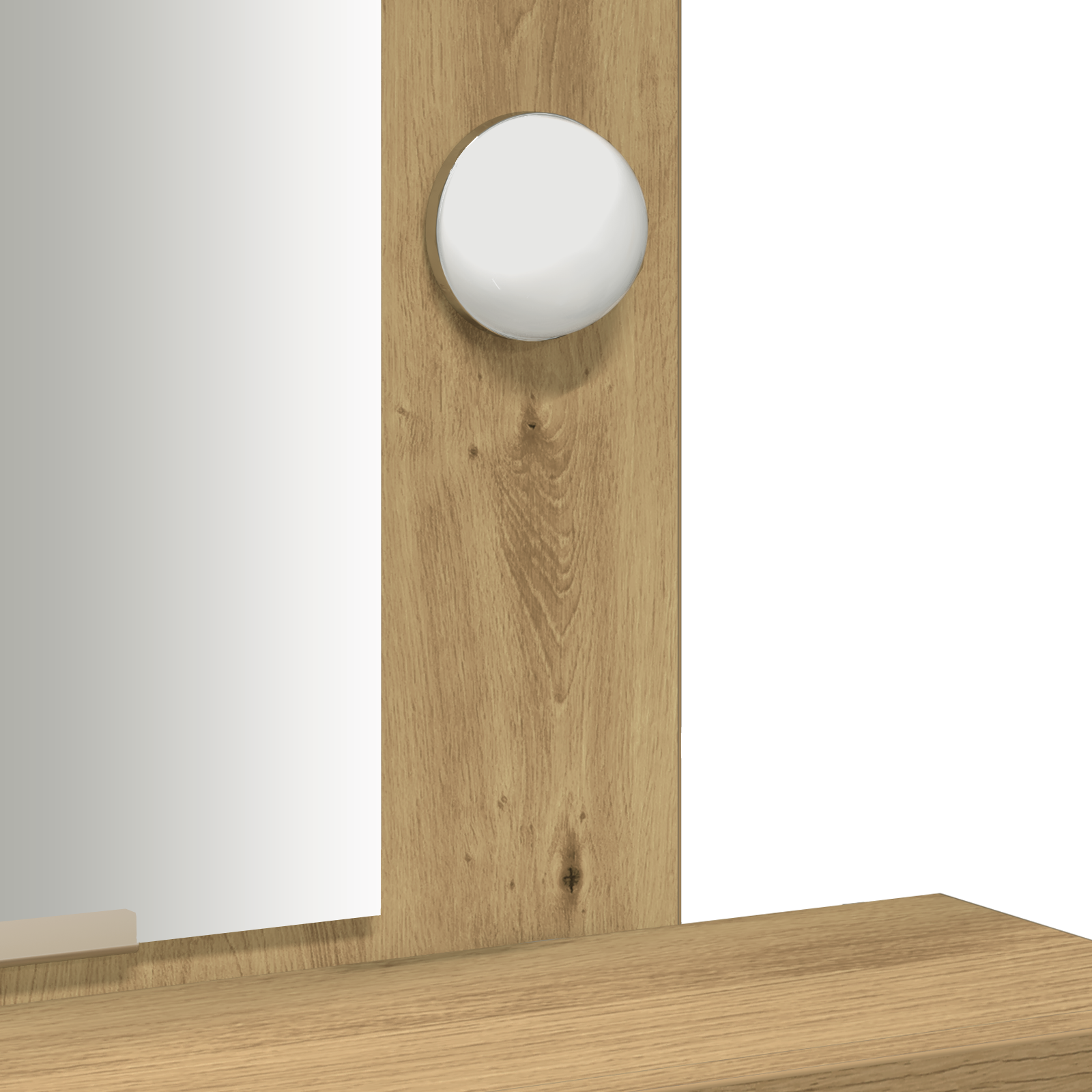 Vanity Table with LED Lights - Artisan Oak, 50x41x140 cm - Image 9