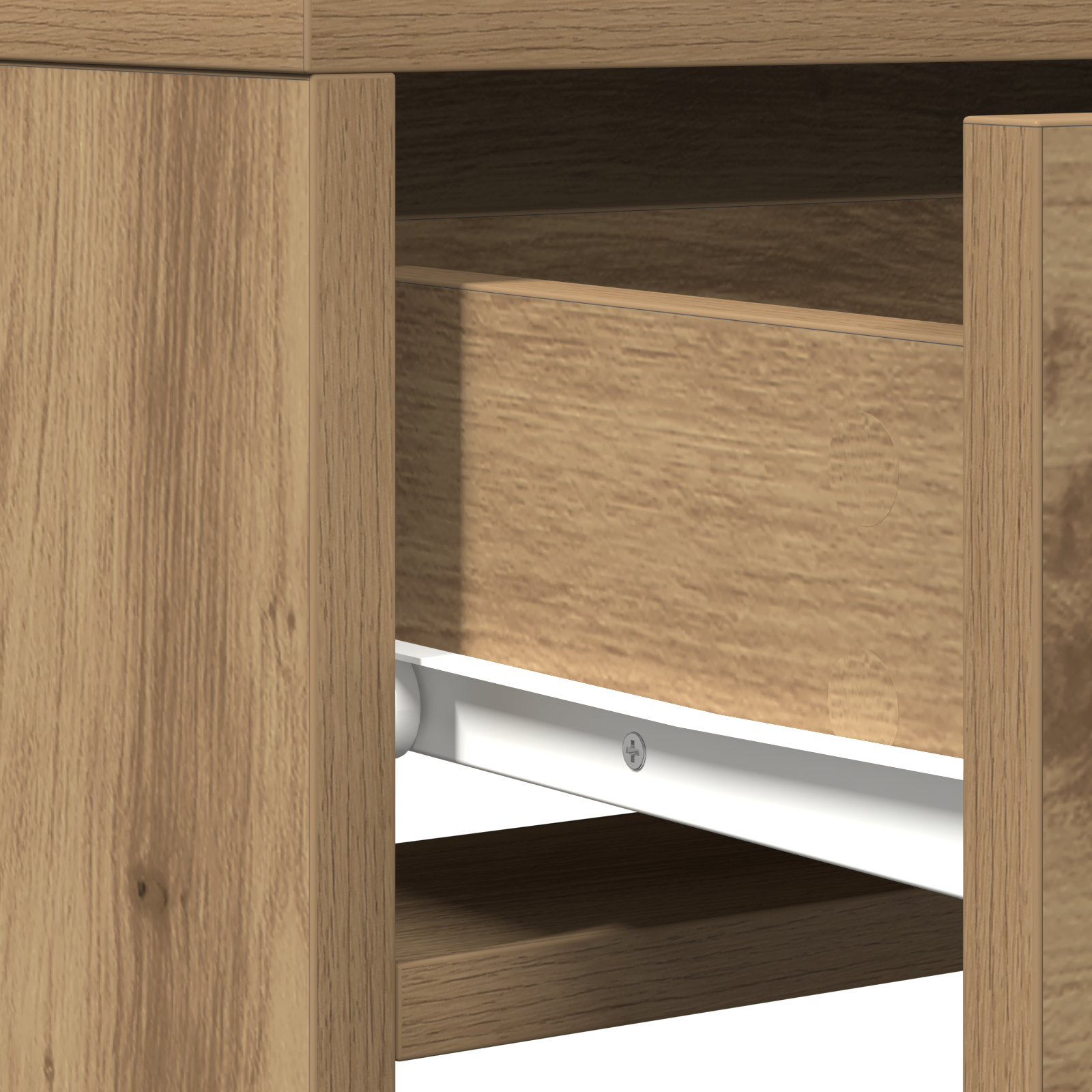 Vanity Table with LED Lights - Artisan Oak, 50x41x140 cm - Image 10